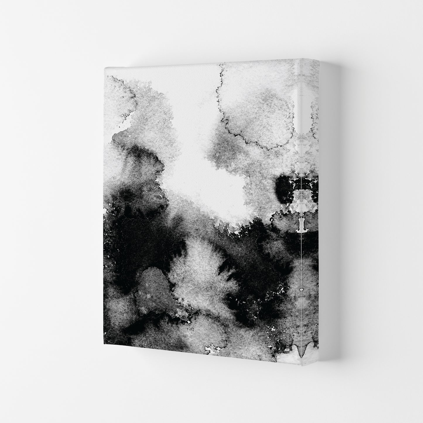 Majestic Monochrome Watercolour 12 Art Print by Pixy Paper Canvas