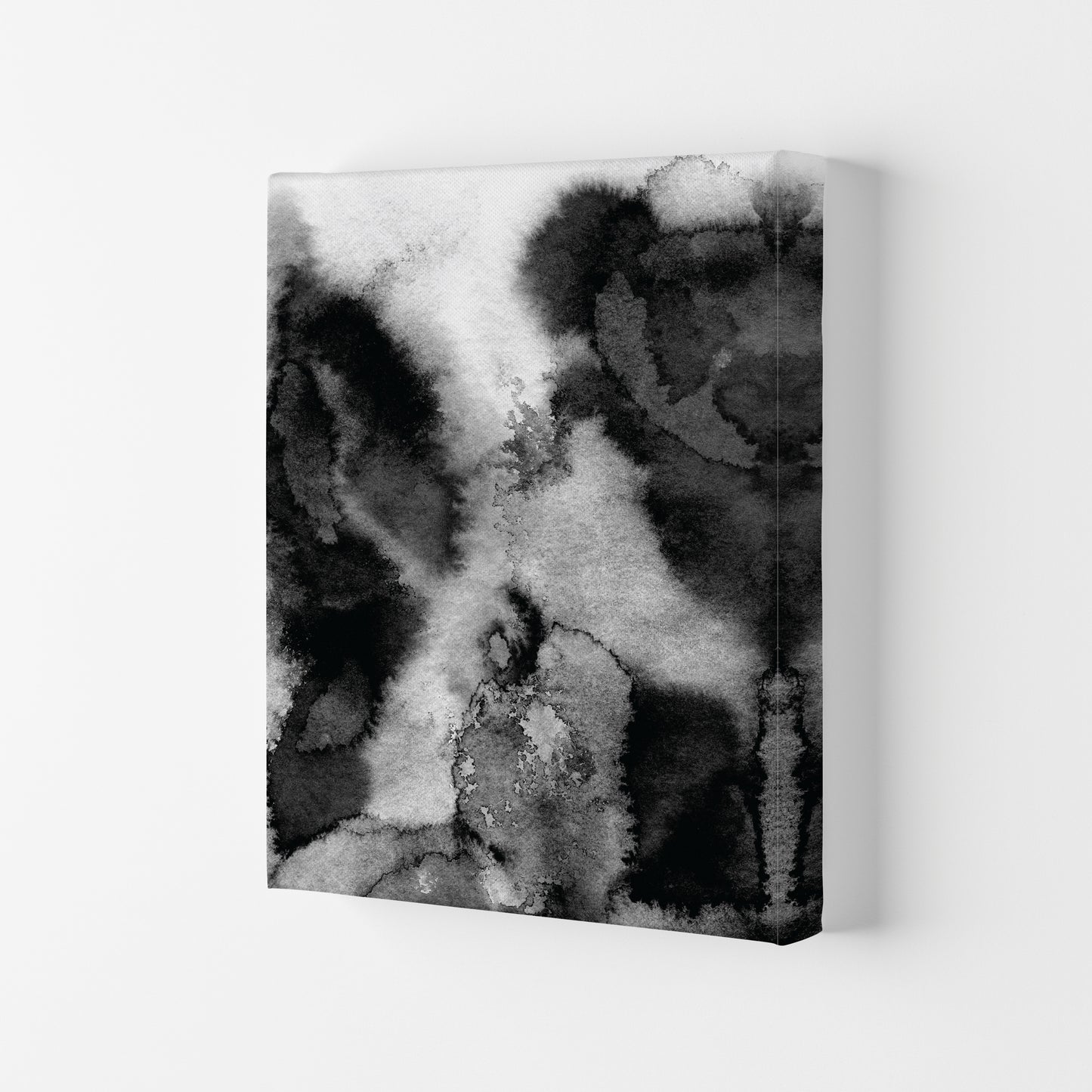 Majestic Monochrome Watercolour 11 Art Print by Pixy Paper Canvas