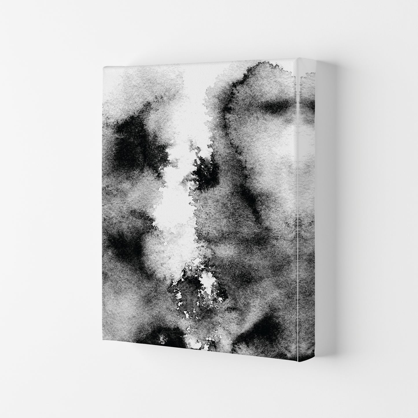 Majestic Monochrome Watercolour 10 Art Print by Pixy Paper Canvas