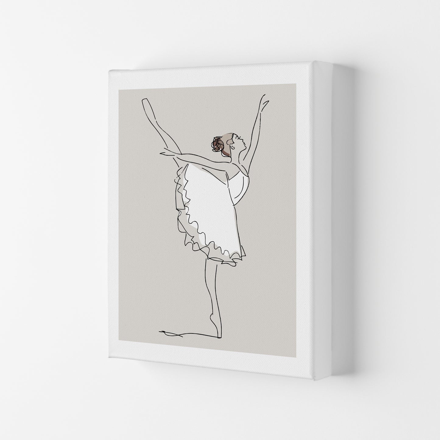 Inspired Stone Ballerina Art Print by Pixy Paper Canvas