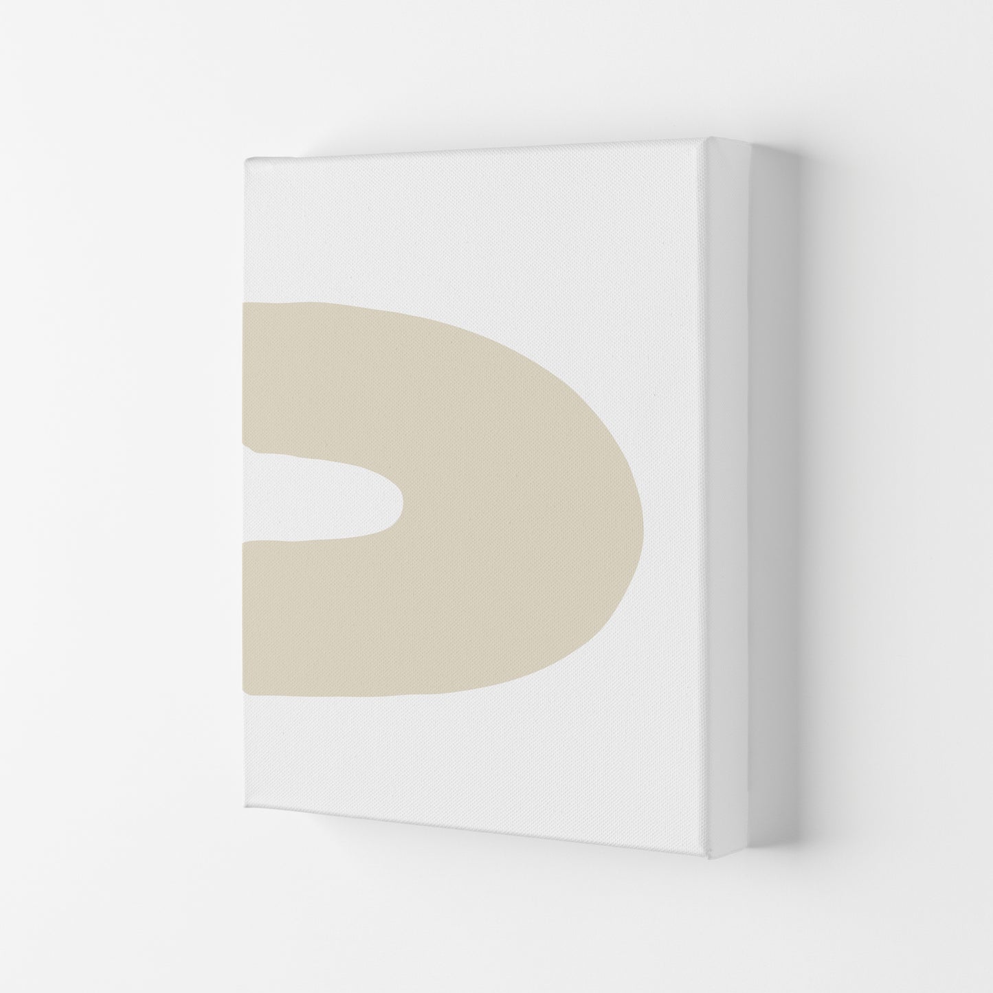 Inspired Side Beige Rainbow Art Print by Pixy Paper Canvas