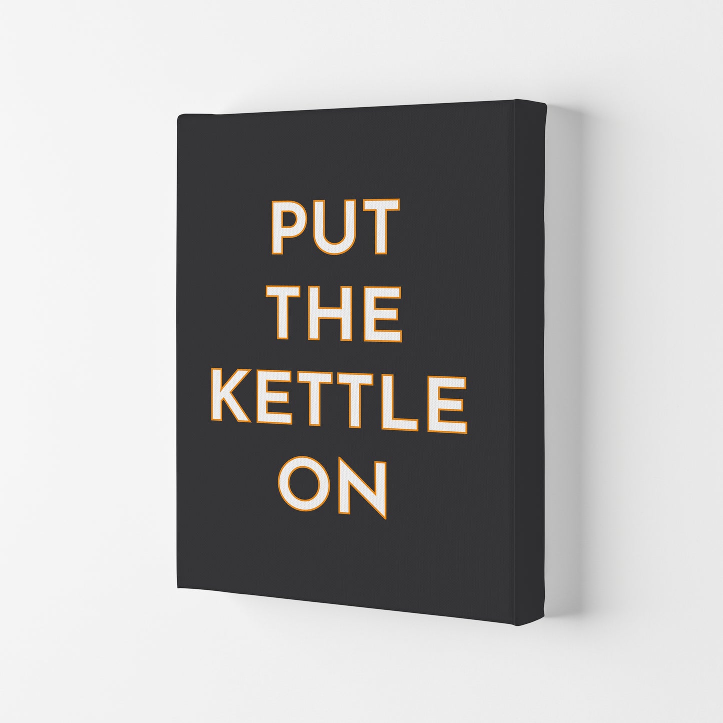 Put The Kettle On Art Print by Pixy Paper Canvas