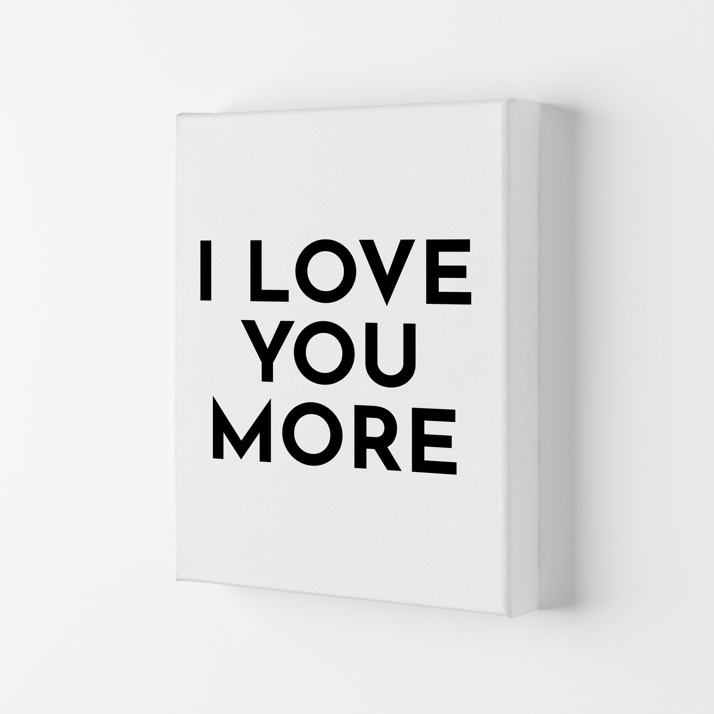 I Love You More-20 Art Print by Pixy Paper Canvas