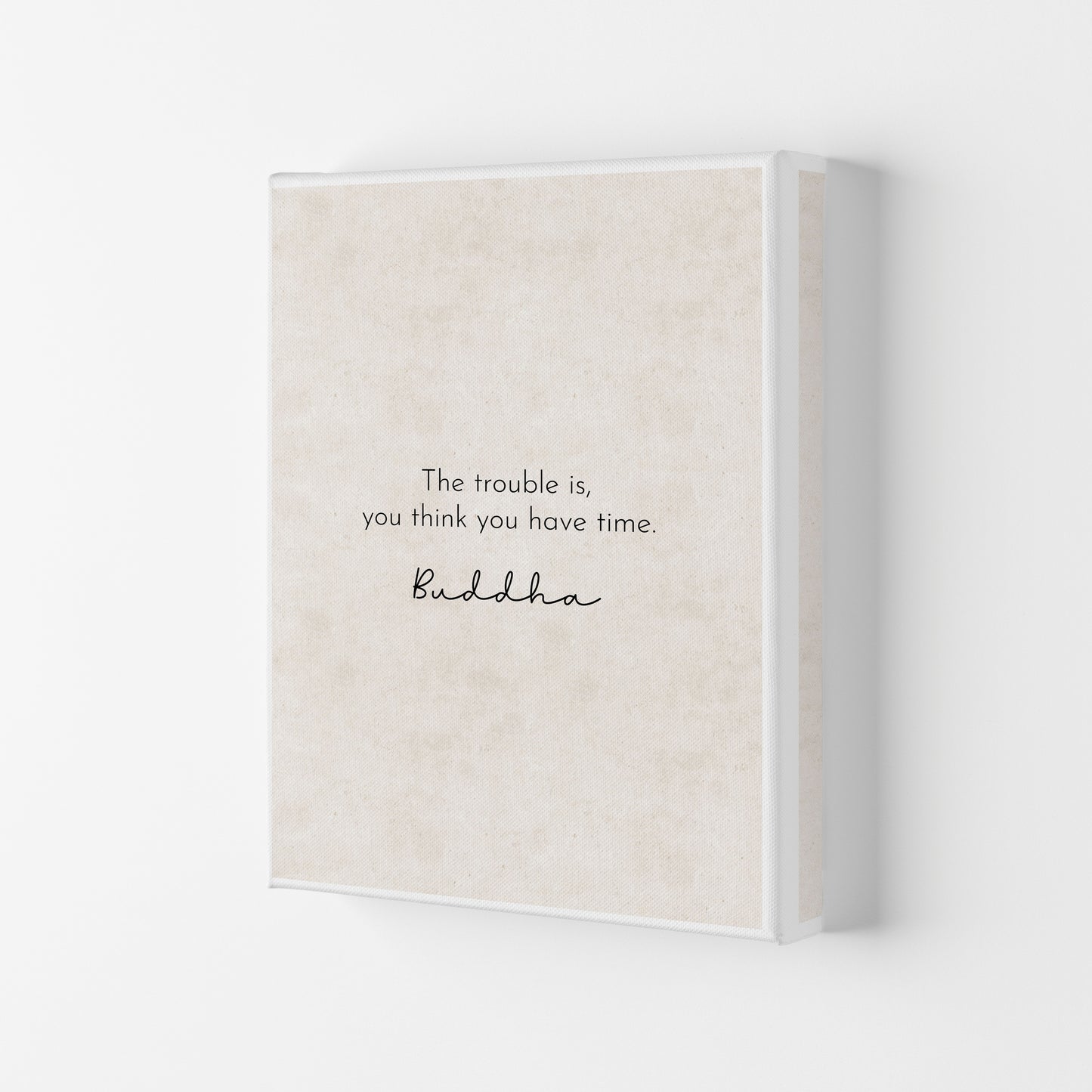 The Trouble Is - Buddha Art Print by Pixy Paper Canvas