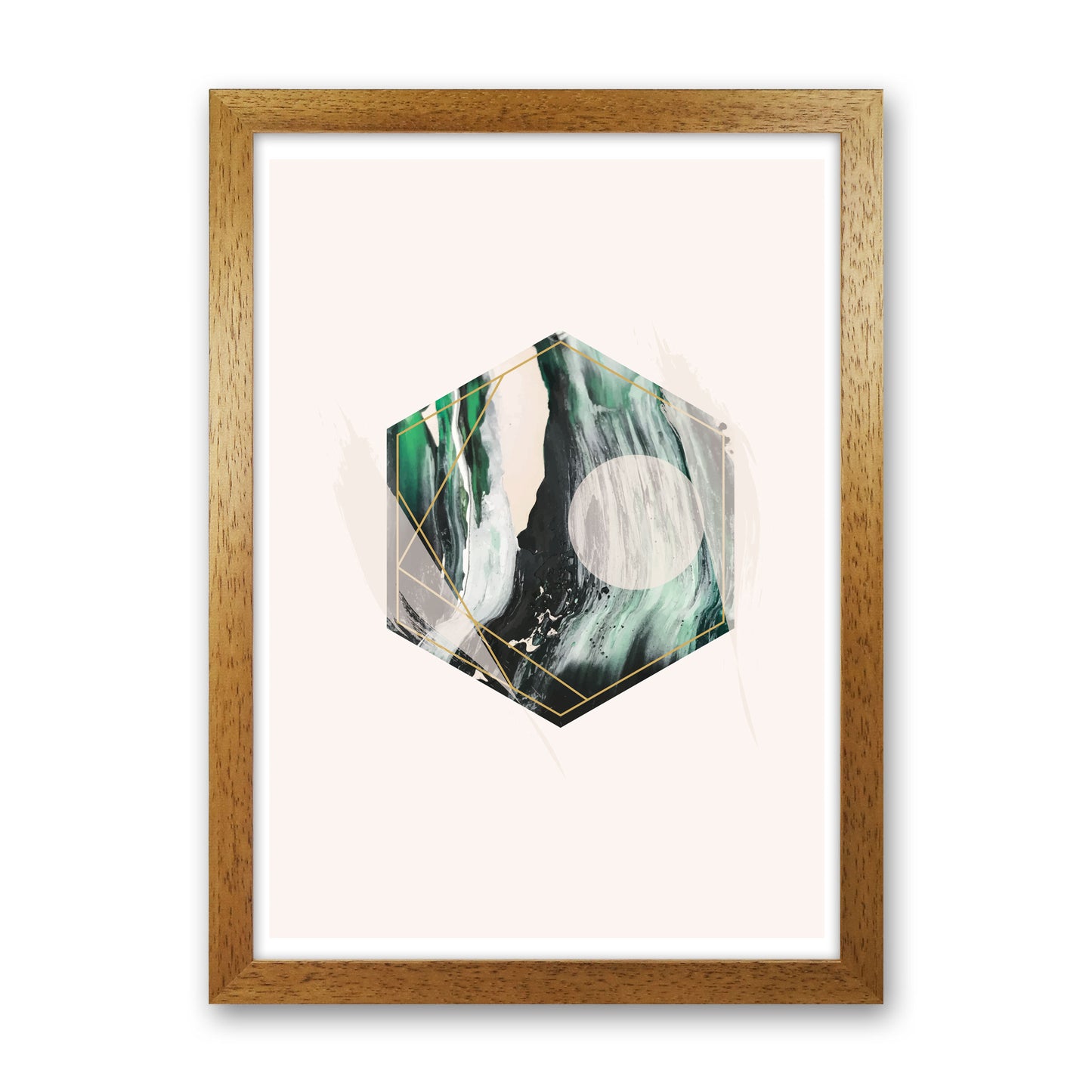 Random Geo Styles 1 Modern Print Oak Grain
