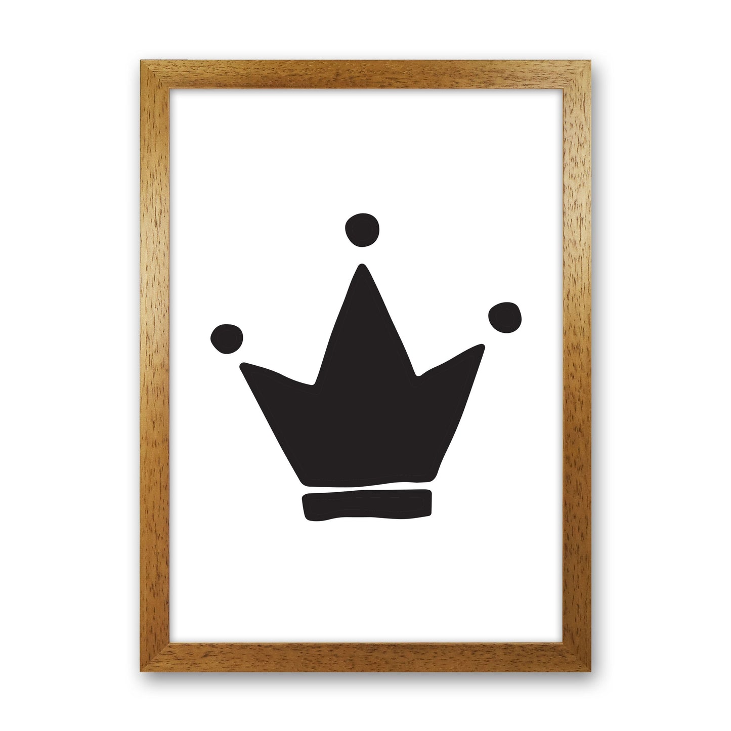 Black Crown Modern Print Oak Grain