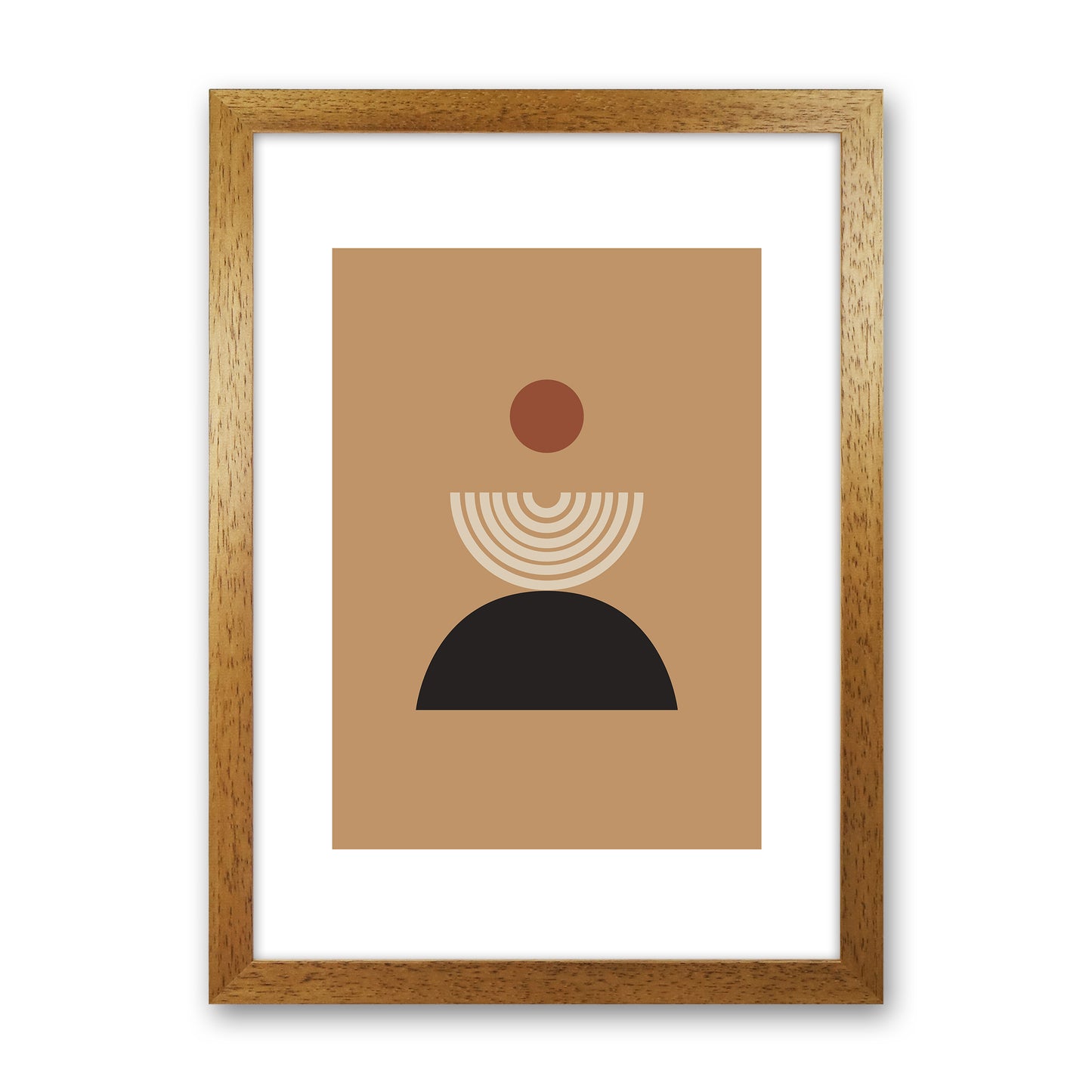 Mica Sand Fountain N19 Art Print by Pixy Paper Oak Grain