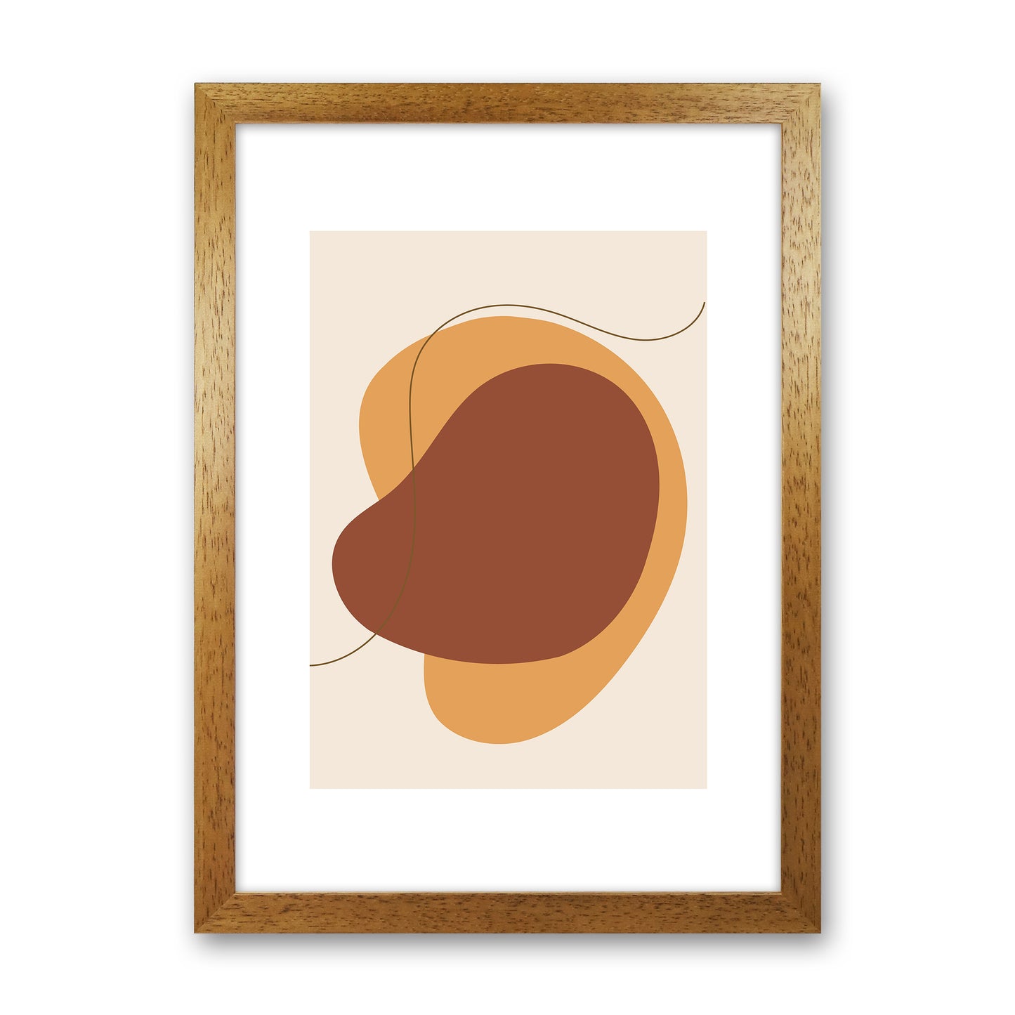 Mica Sand Abstract N29 Art Print by Pixy Paper Oak Grain