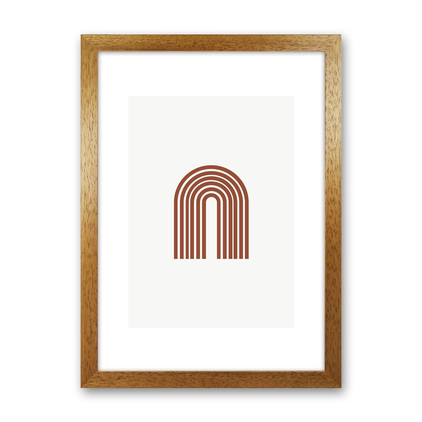 Mica Sand Rainbow N18 Art Print by Pixy Paper Oak Grain