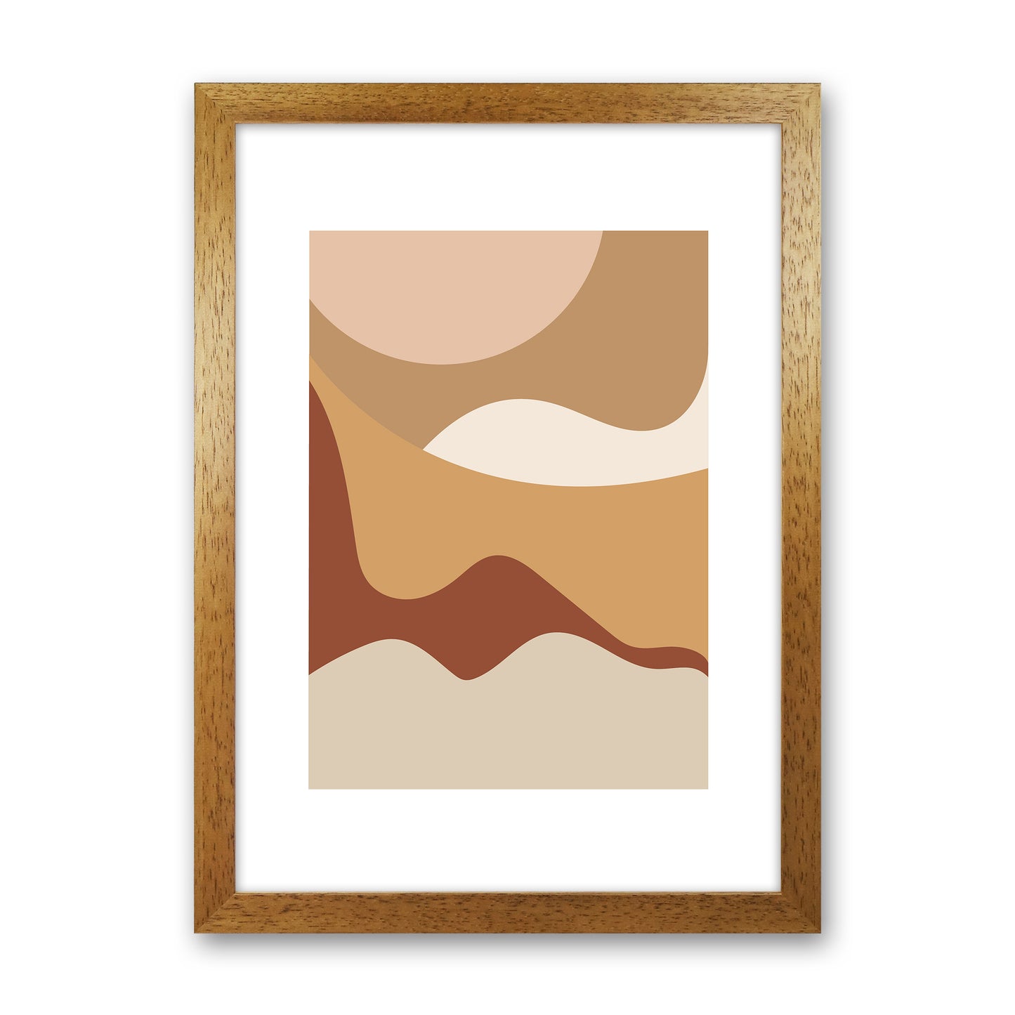 Mica Sand Dunes N25 Art Print by Pixy Paper Oak Grain