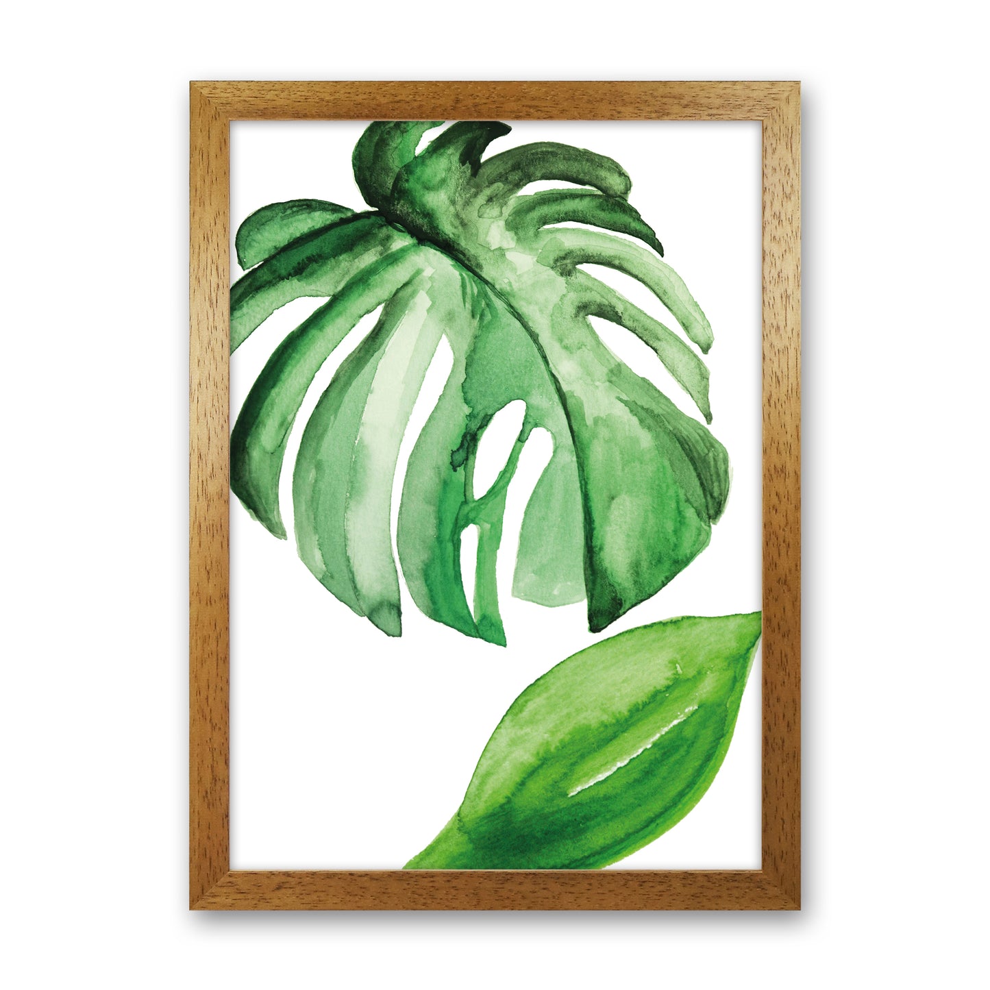 Large Leaf Exotic Art Print by Pixy Paper Oak Grain