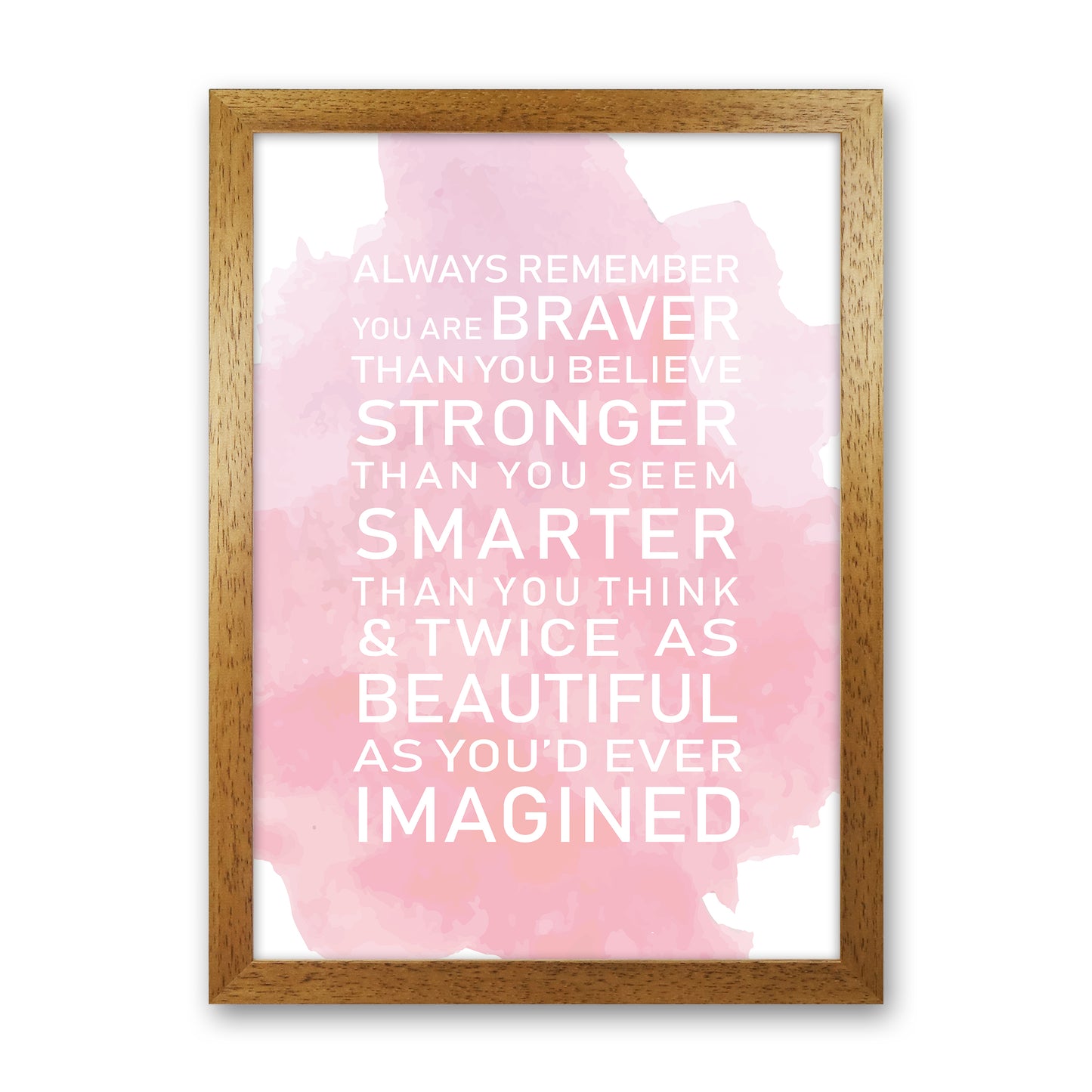Smarter Than You Think Art Print by Pixy Paper Oak Grain