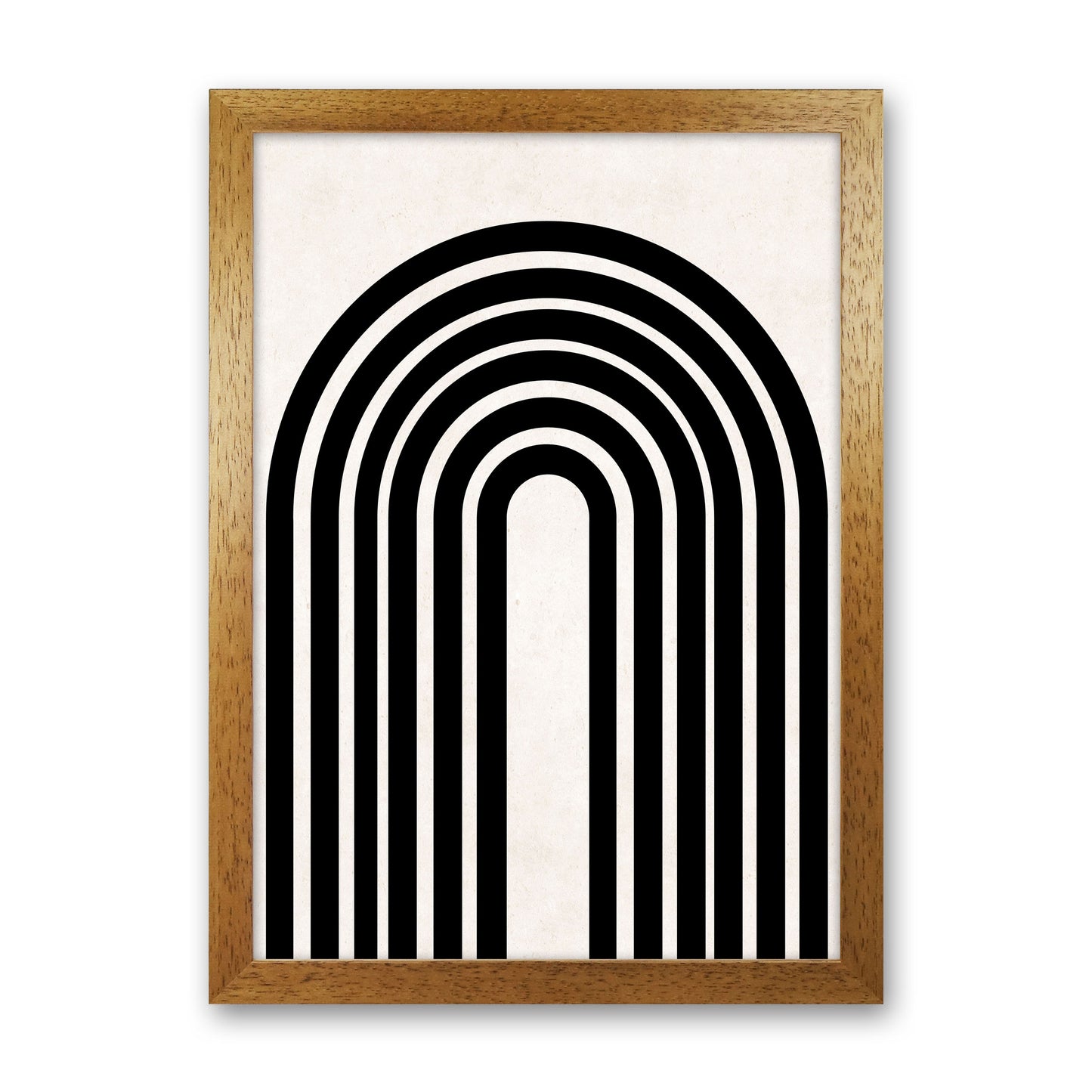 Black rainbow Art Print by Pixy Paper Oak Grain