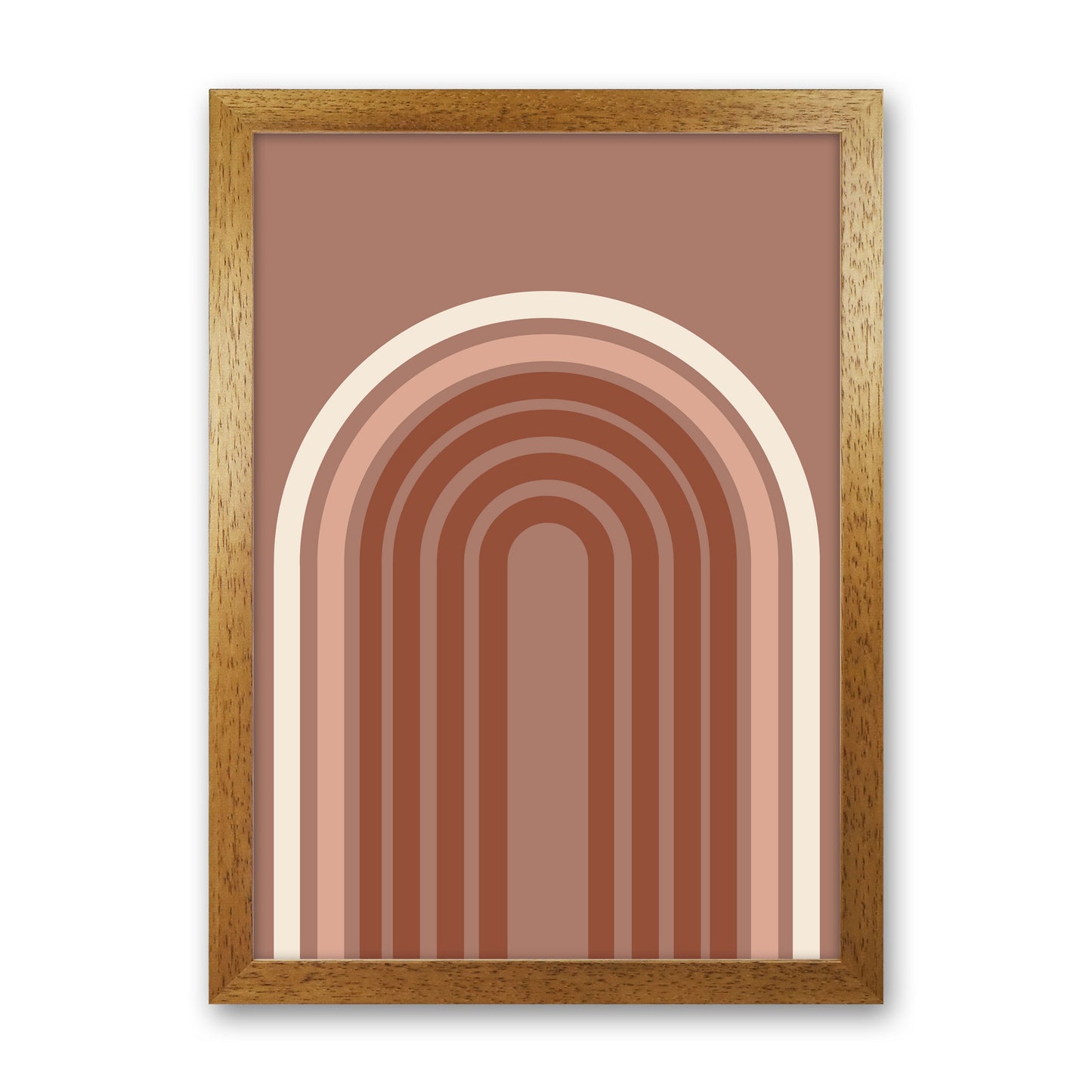 Autumn Aubrey abstract Art Print by Pixy Paper Oak Grain