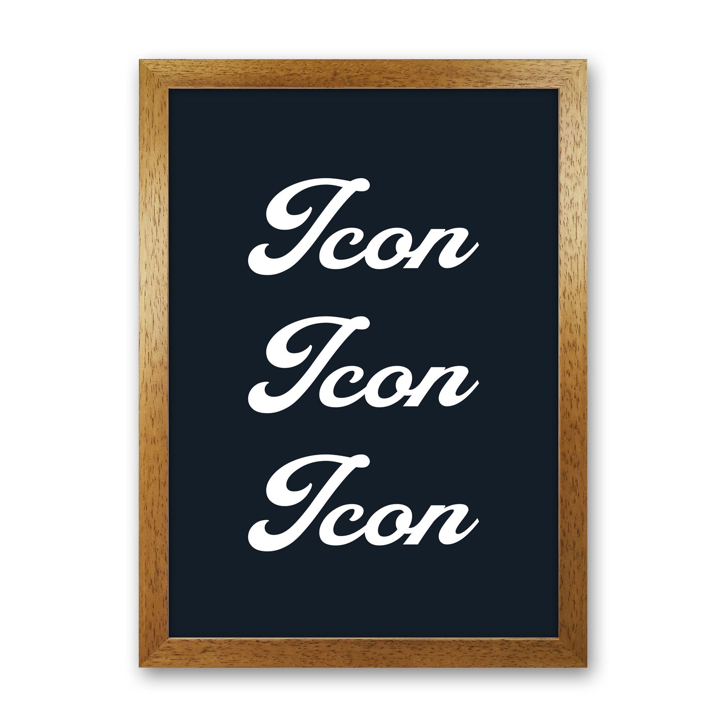 Icon Art Print by Pixy Paper Oak Grain