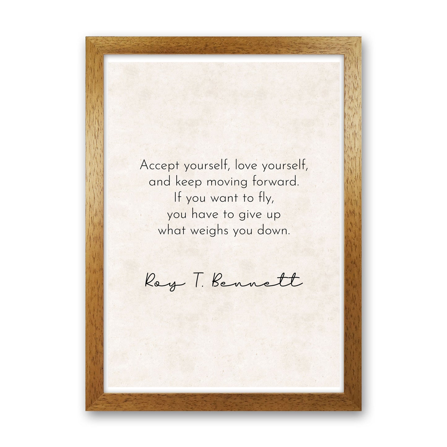 If You Want To Fly - Roy Bennett Art Print by Pixy Paper Oak Grain