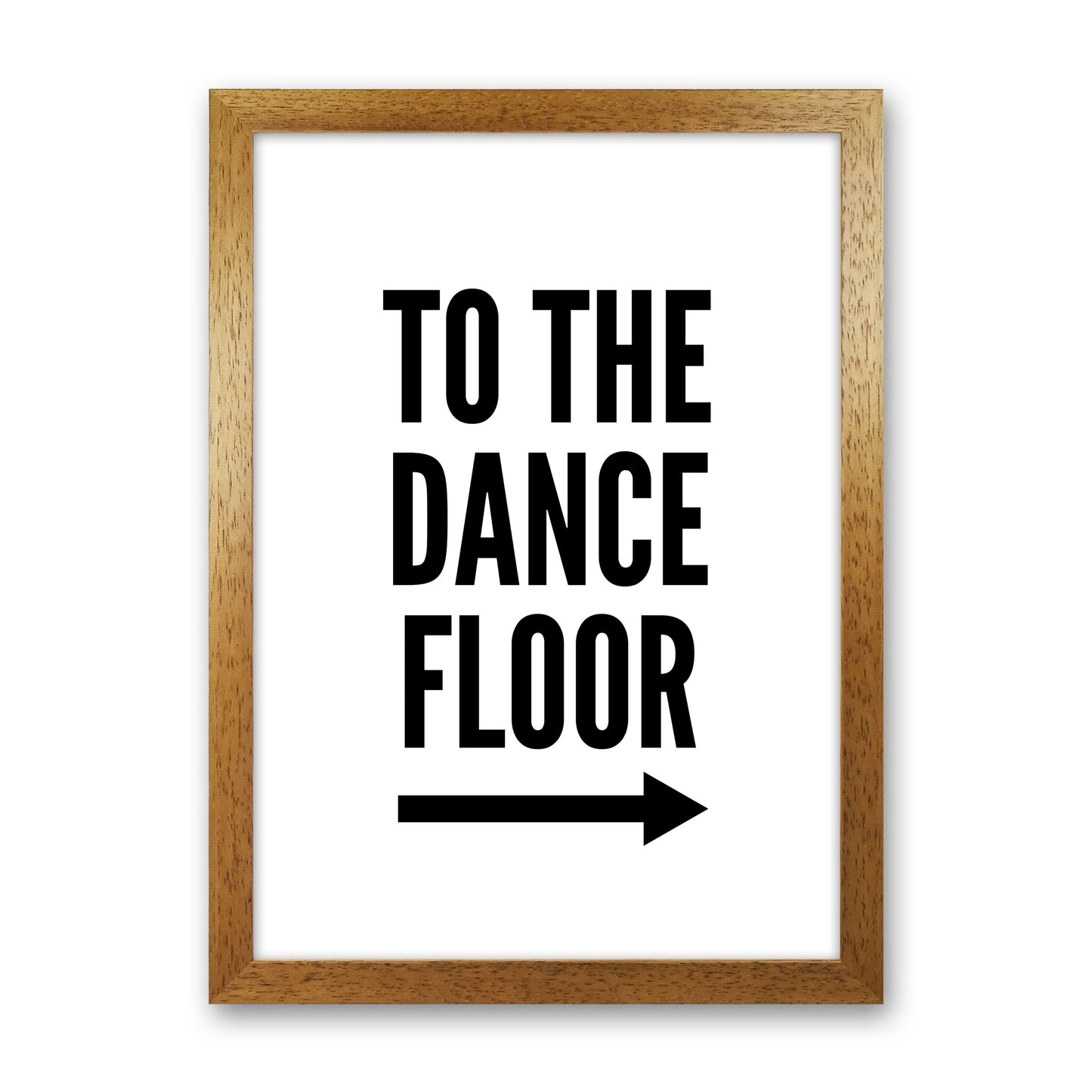 To The Dance Floor Art Print by Pixy Paper Oak Grain
