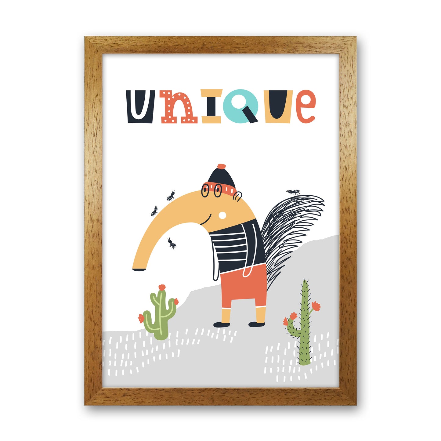 Unique animal Art Print by Pixy Paper Oak Grain