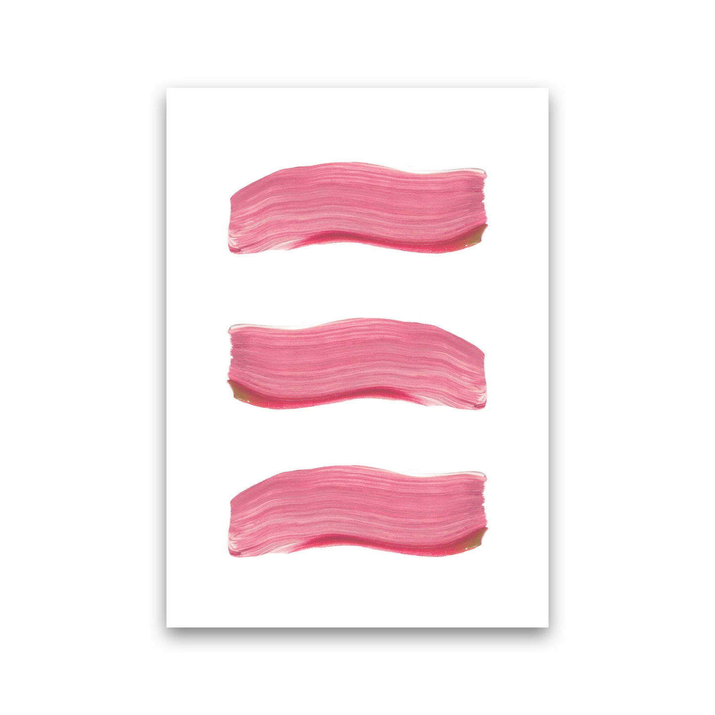 Light Pink Abstract Paint Strokes Modern Print Print Only