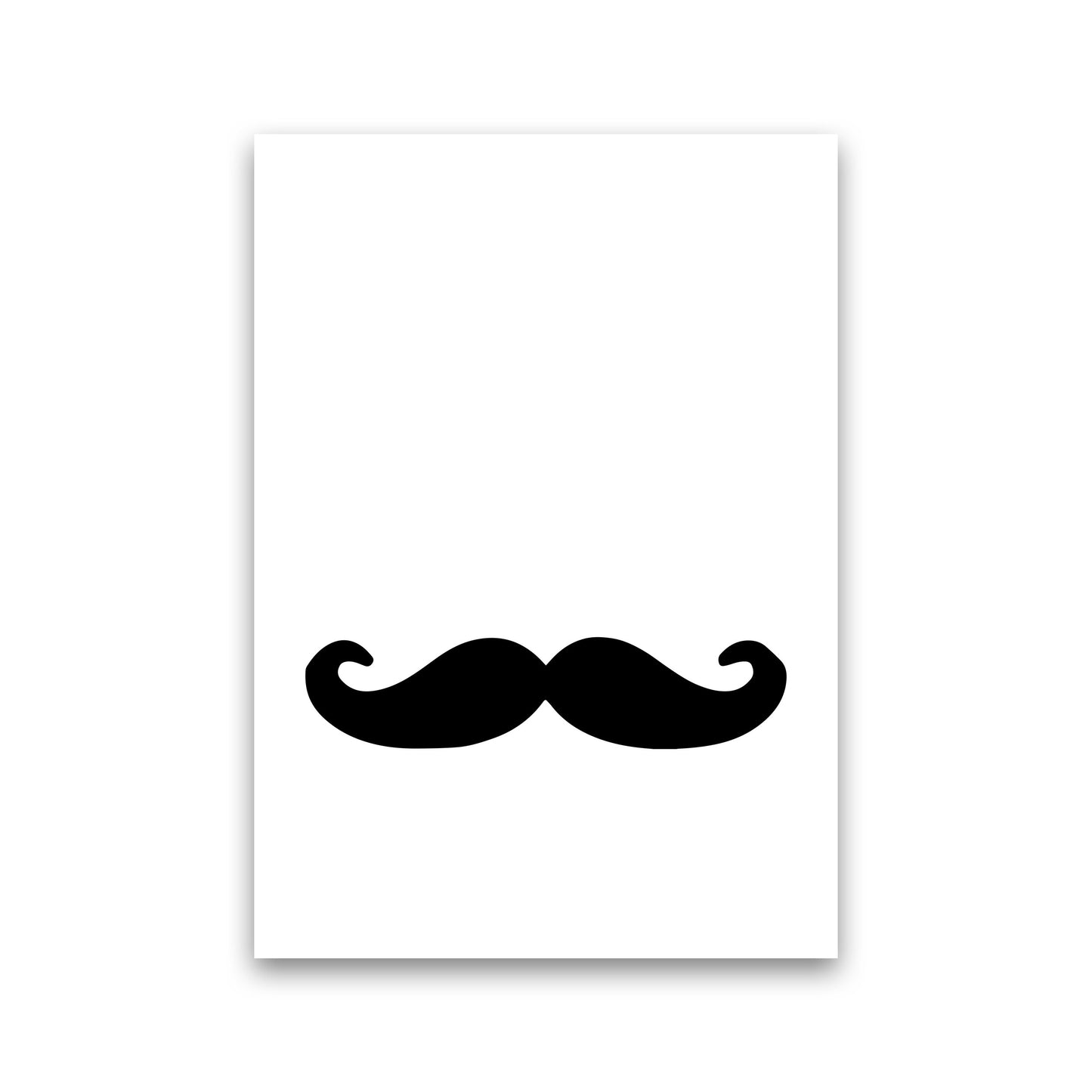 Moustache Modern Print Print Only