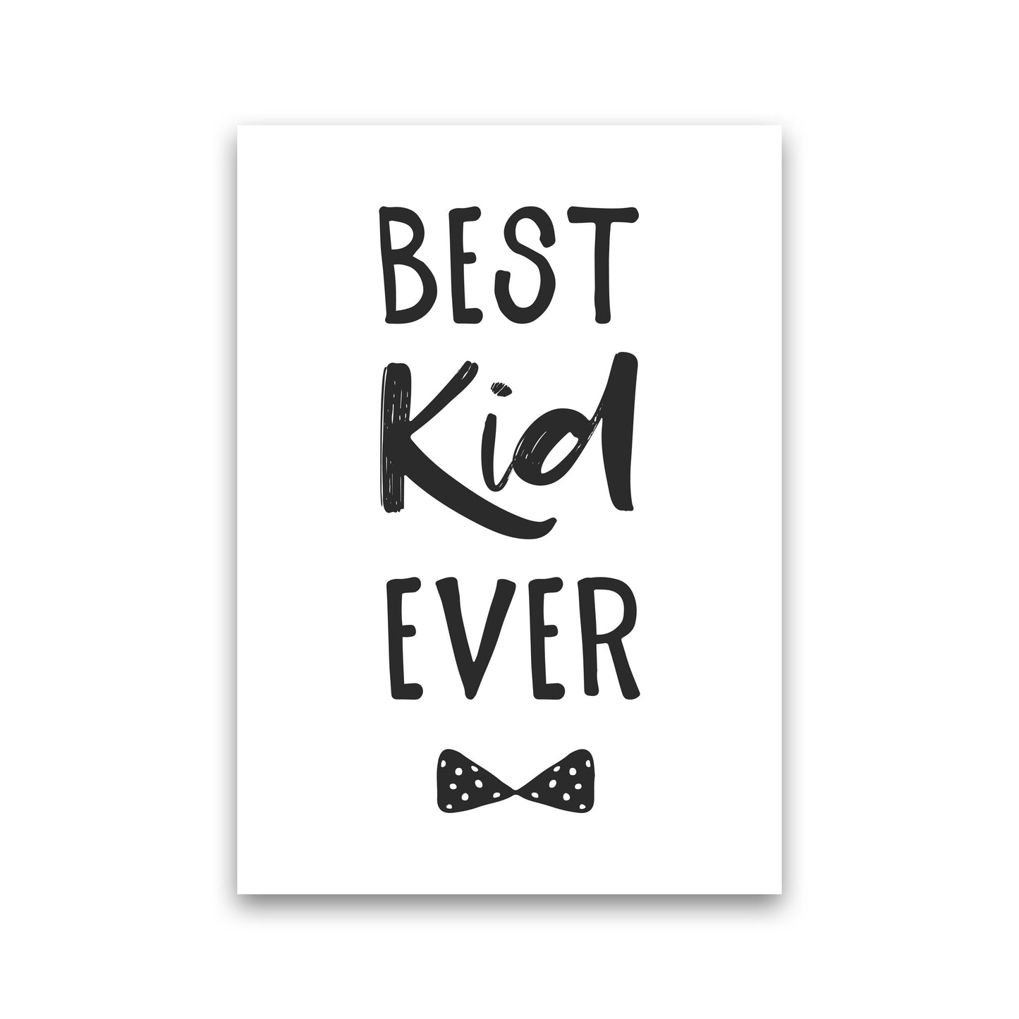 Best Kid Ever Black Framed Nursey Wall Art Print Print Only