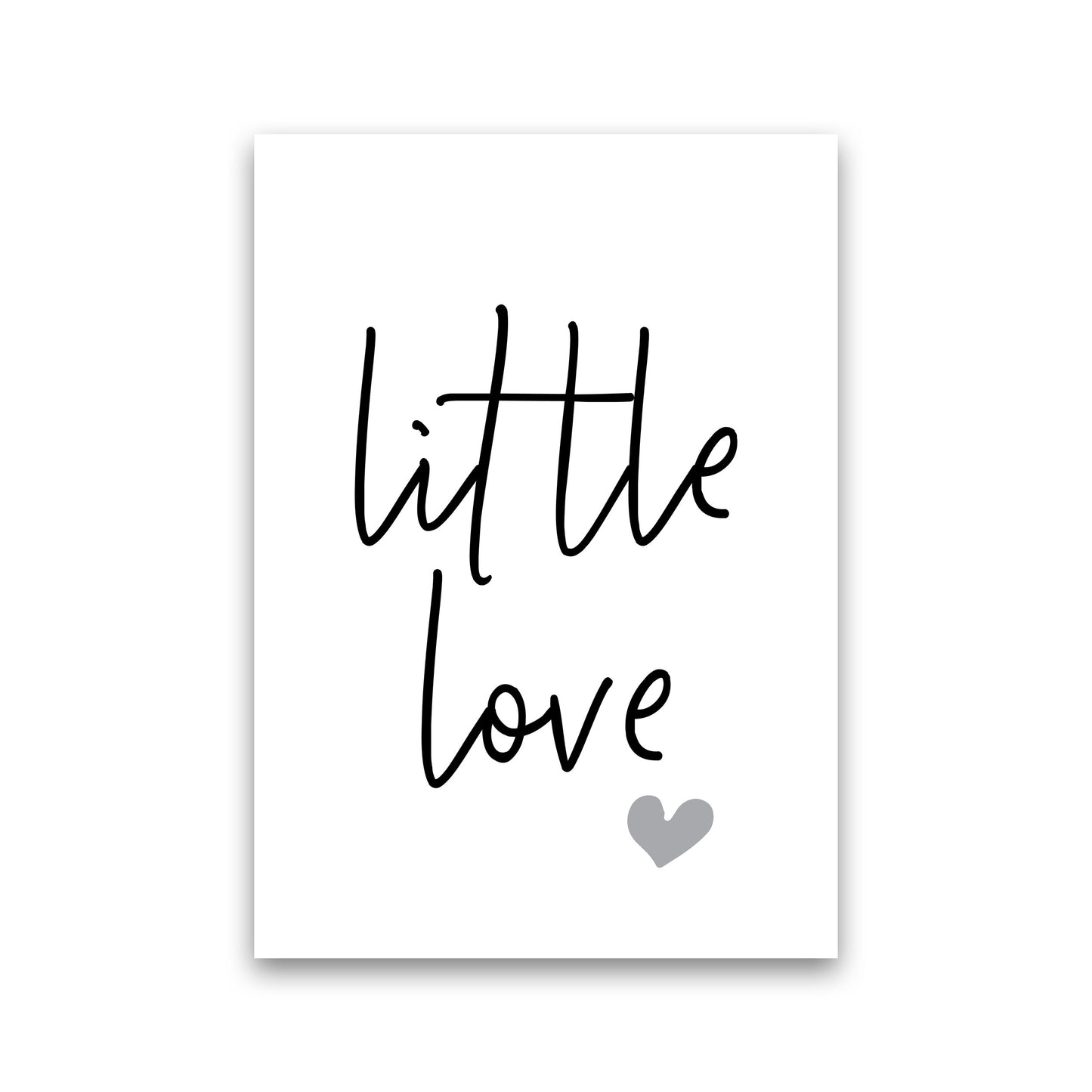 Little Love Framed Nursey Wall Art Print Print Only