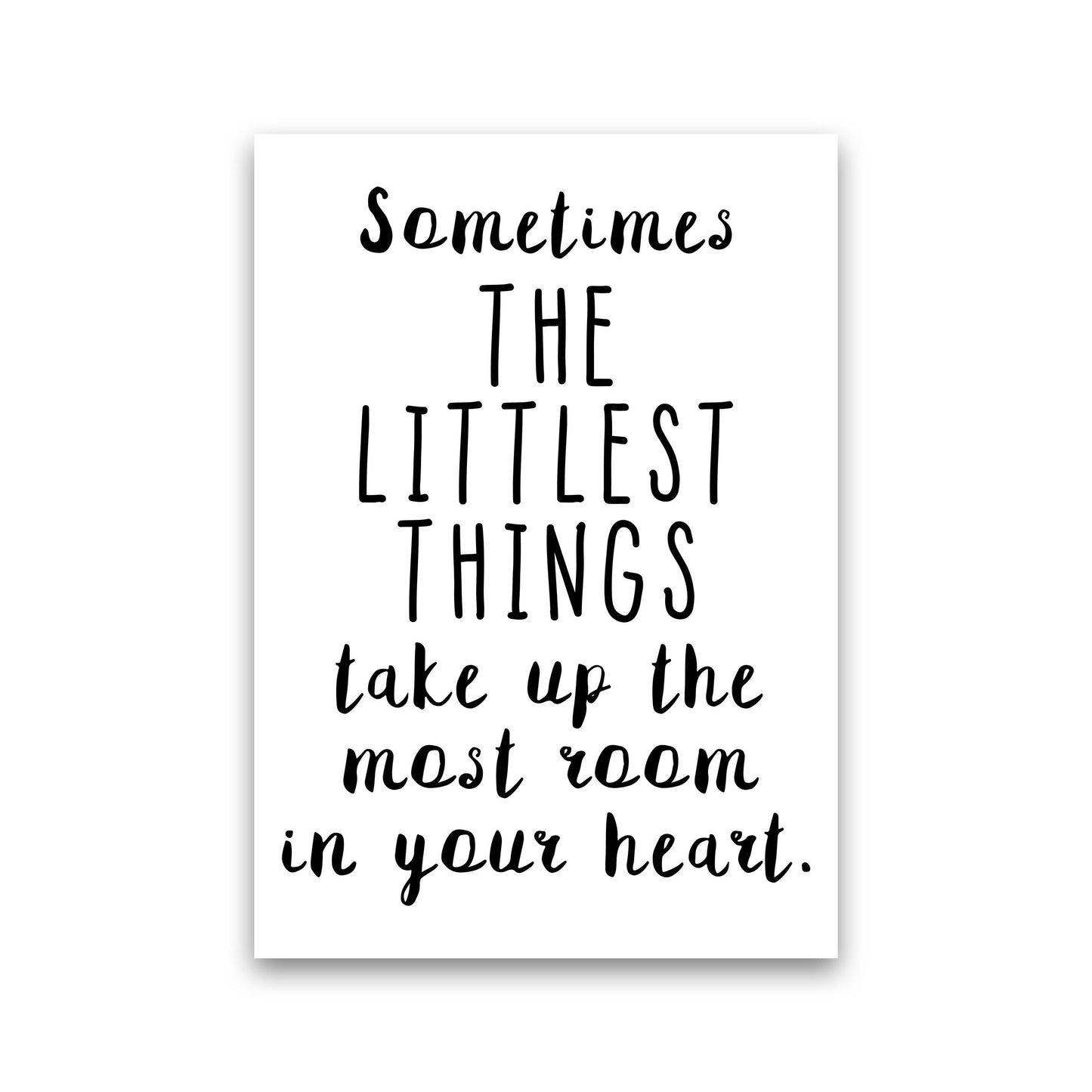 The Littlest Things Black Modern Print Print Only