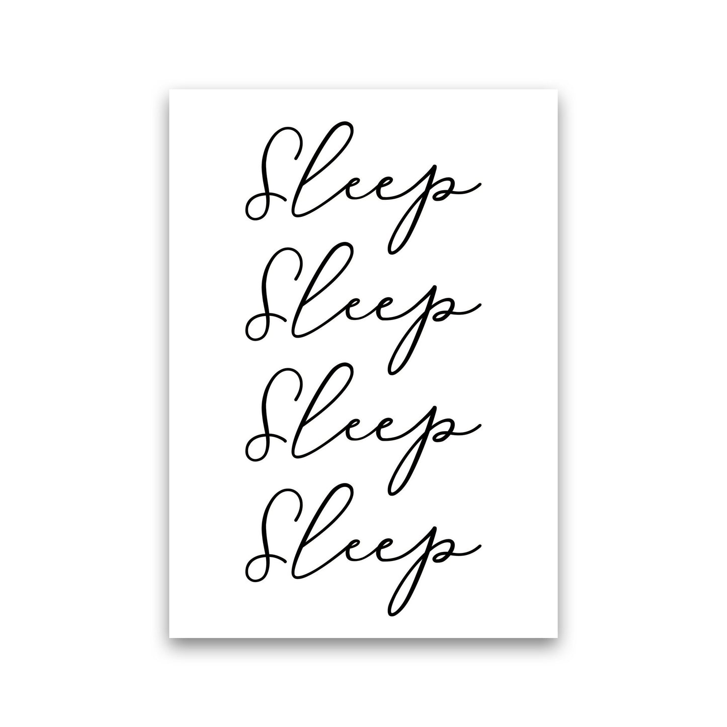 Sleep Modern Print Print Only