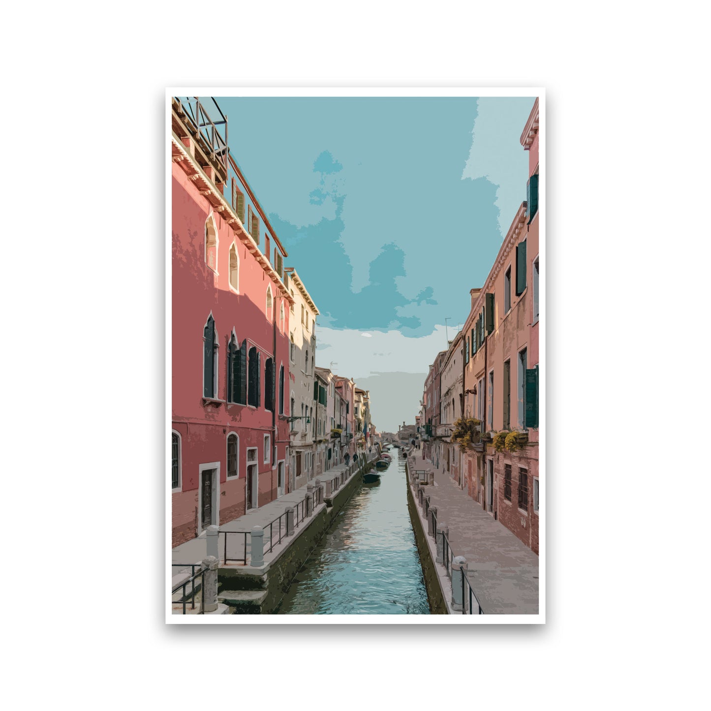 Venice Portrait 2 Modern Print Print Only