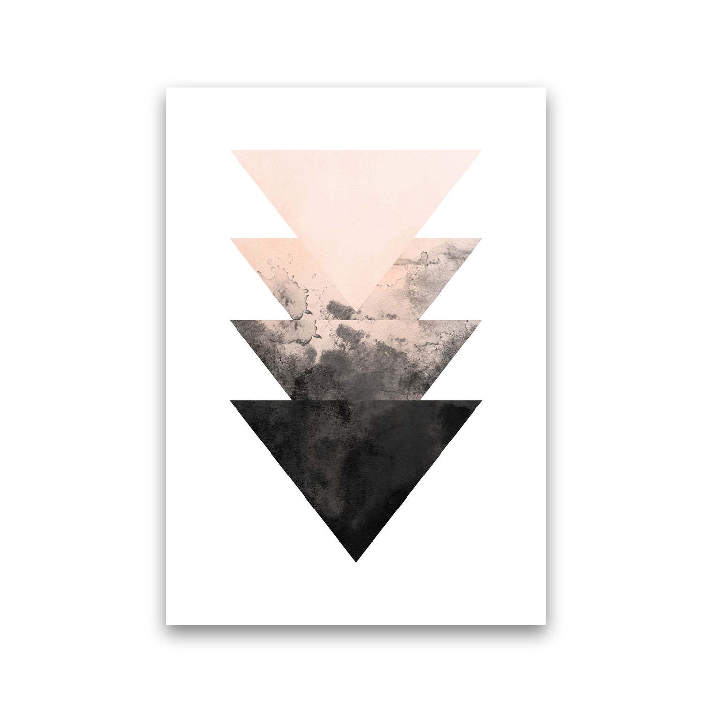 Nude And Black Watercolour 4 Art Print by Pixy Paper Print Only