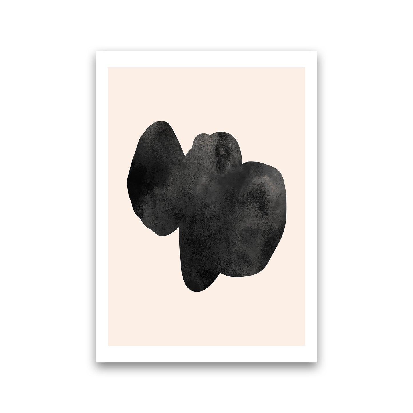 Nude And Black Watercolour 6 Art Print by Pixy Paper Print Only