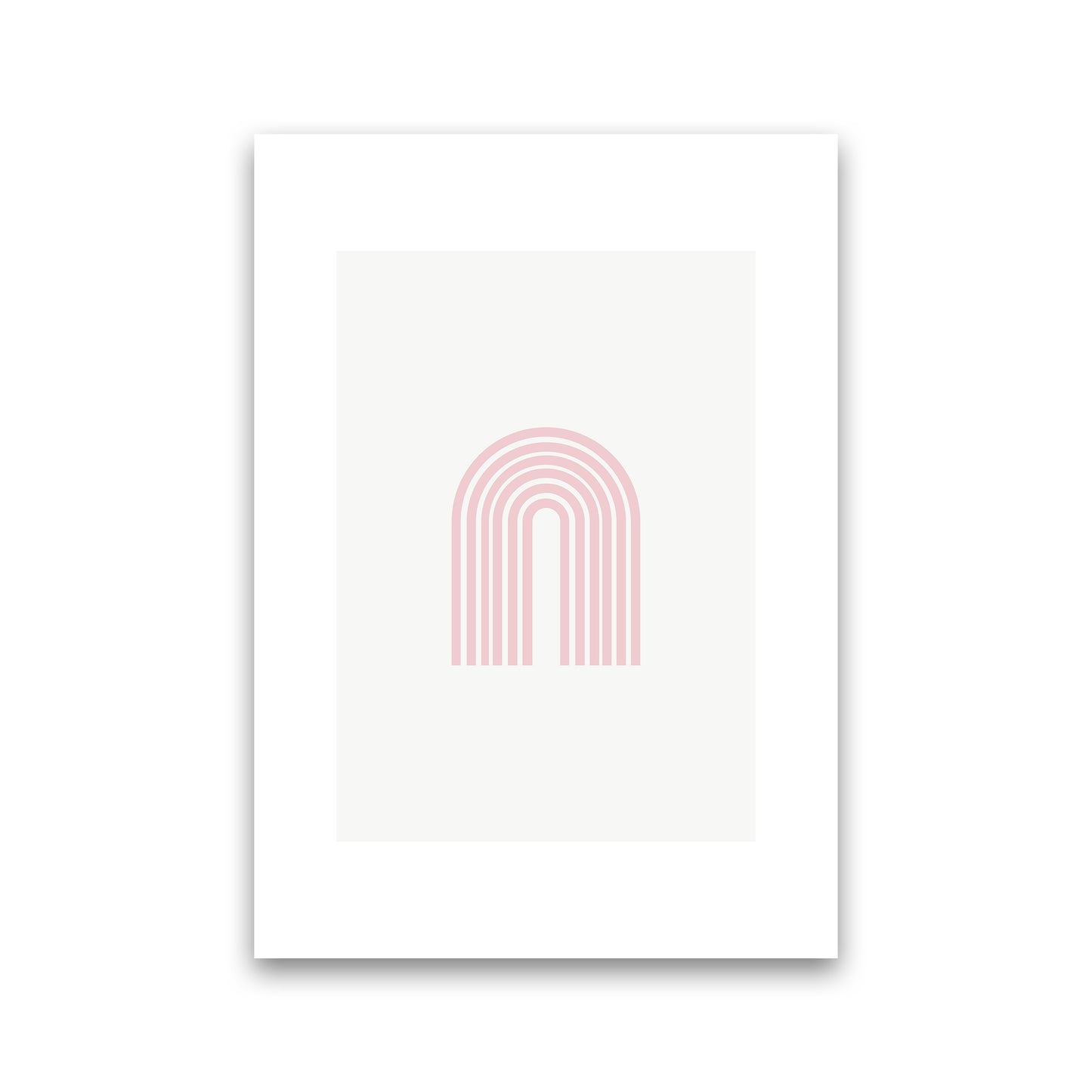 Mila Pink Rainbow N8 Art Print by Pixy Paper Print Only