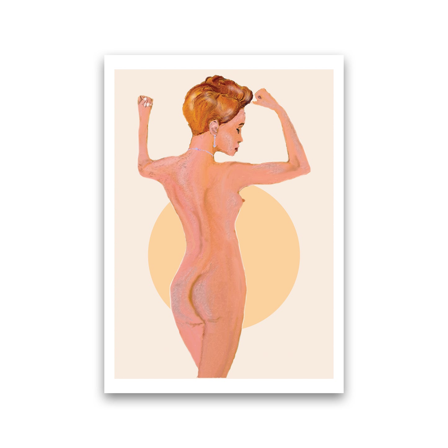 Nude Woman Art Print by Pixy Paper Print Only