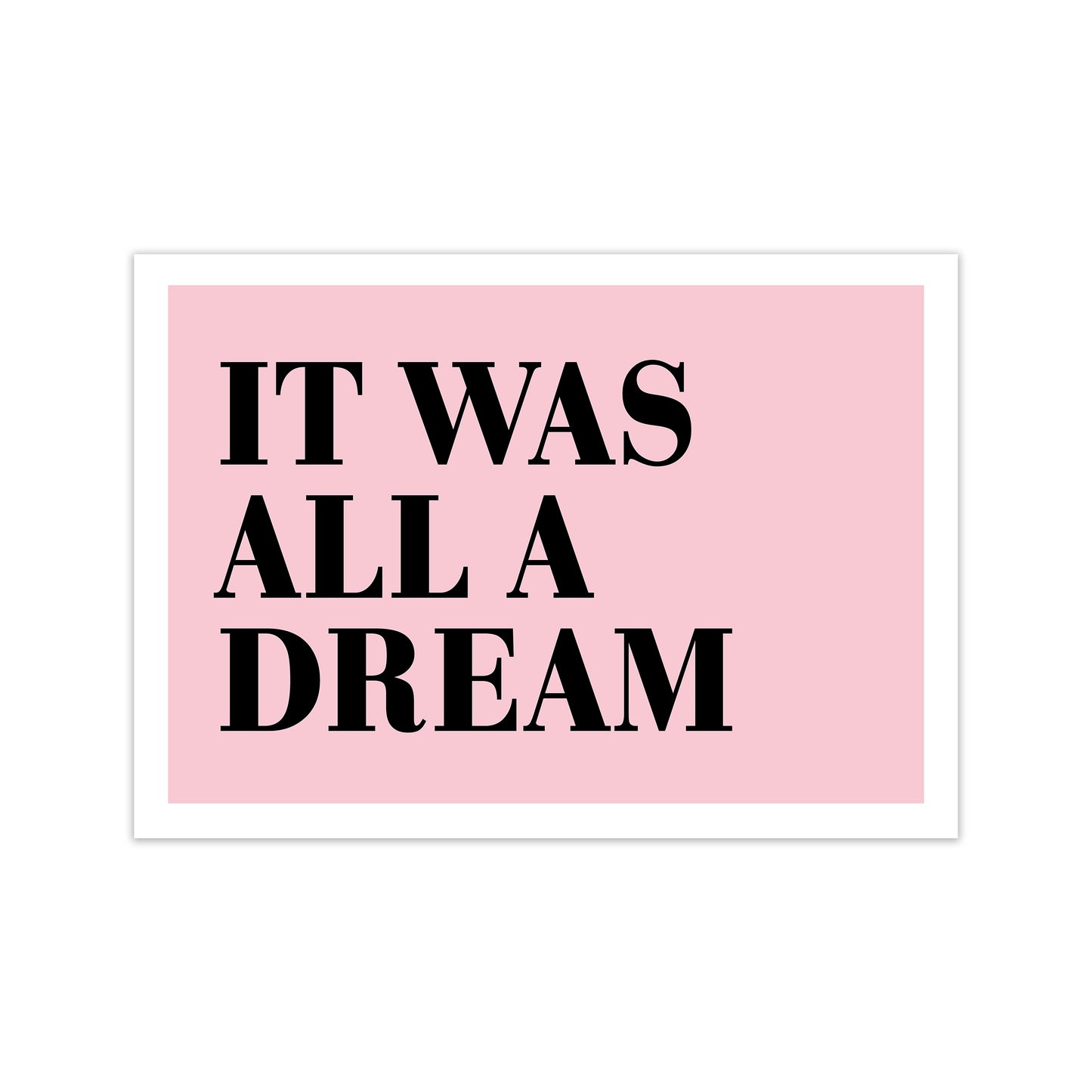 It Was All A Dream Neon Funk Art Print by Pixy Paper Print Only