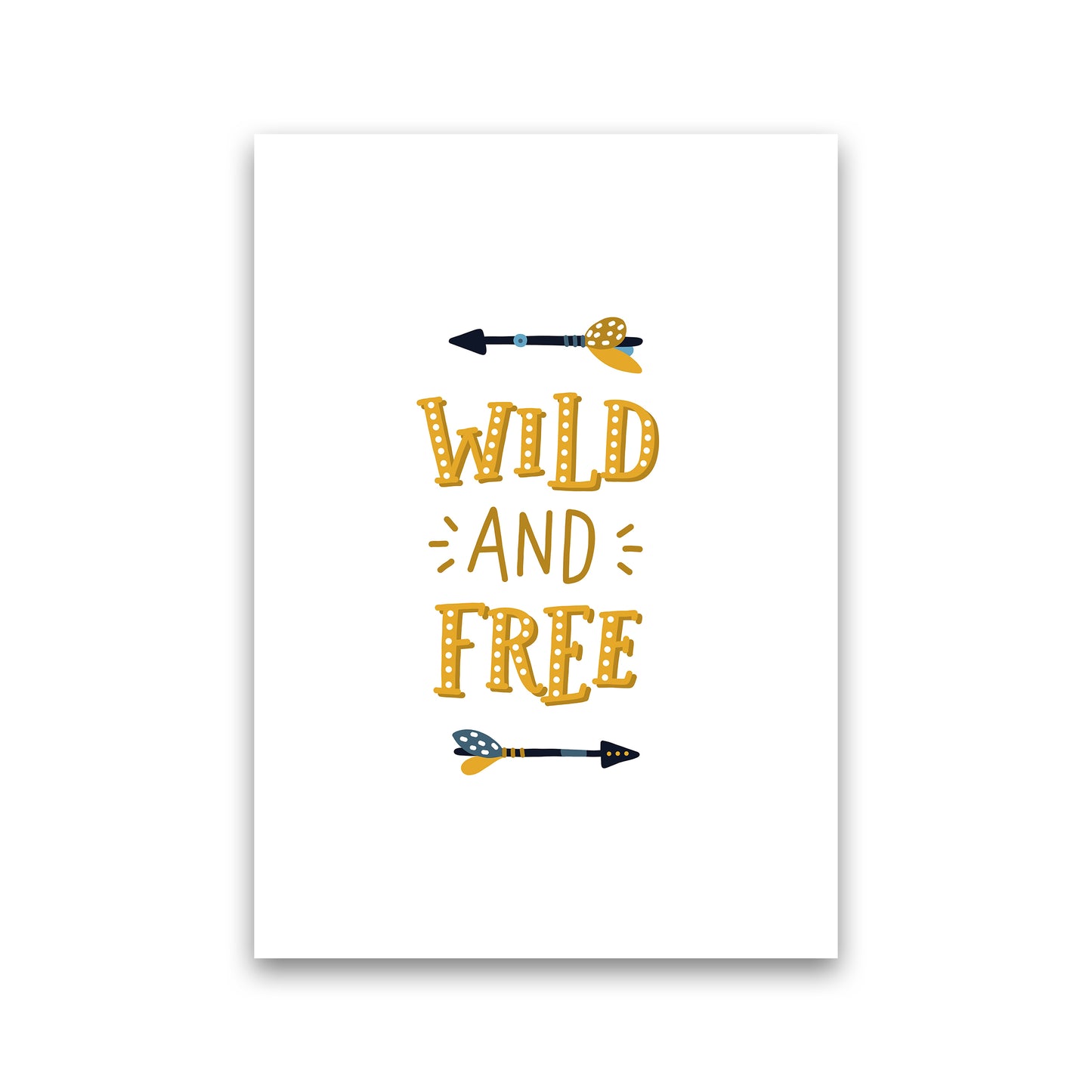 Little Explorer Wild And Free Art Print by Pixy Paper Print Only
