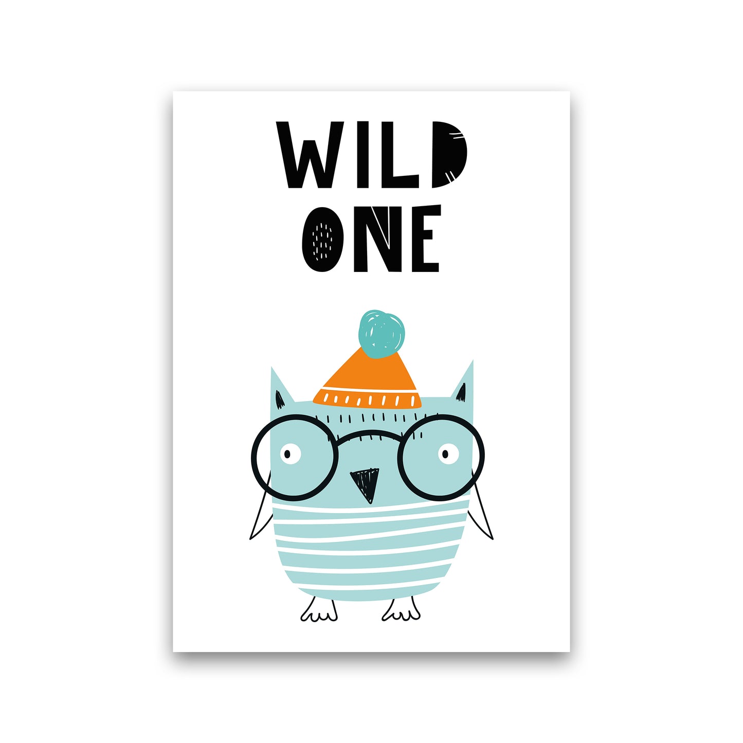 Wild One Owl Animal Pop Art Print by Pixy Paper Print Only