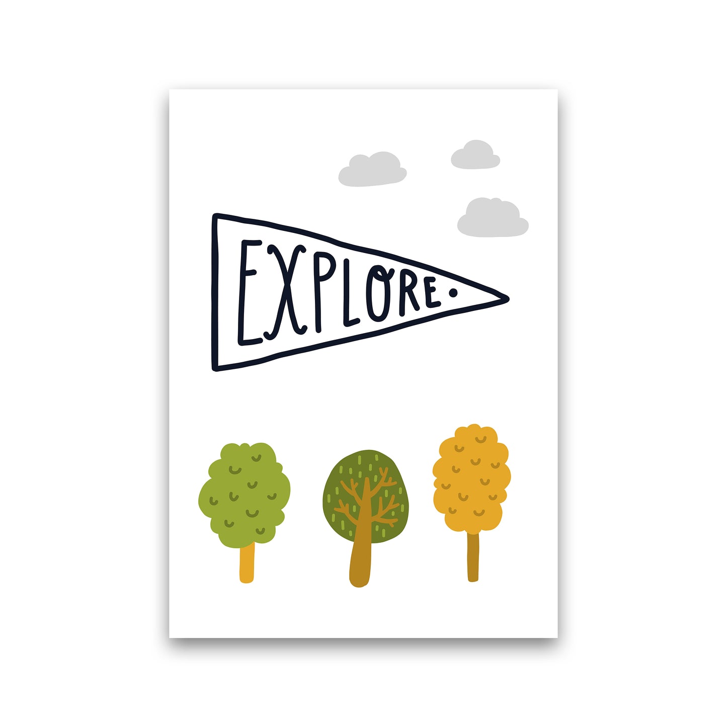 Little Explorer Sign Art Print by Pixy Paper Print Only