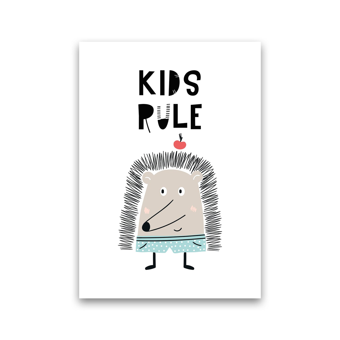 Kids Rule Animal Pop Art Print by Pixy Paper Print Only