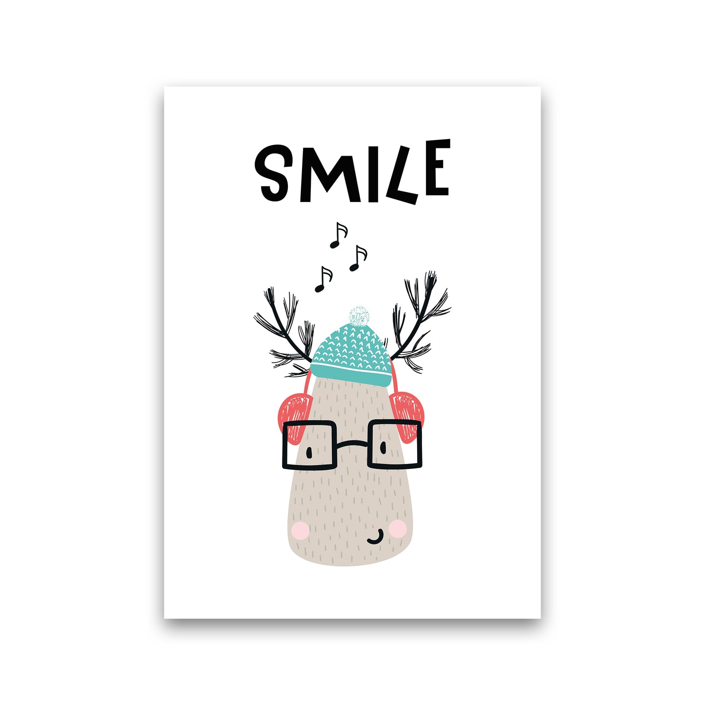 Smile Animal Pop Art Print by Pixy Paper Print Only
