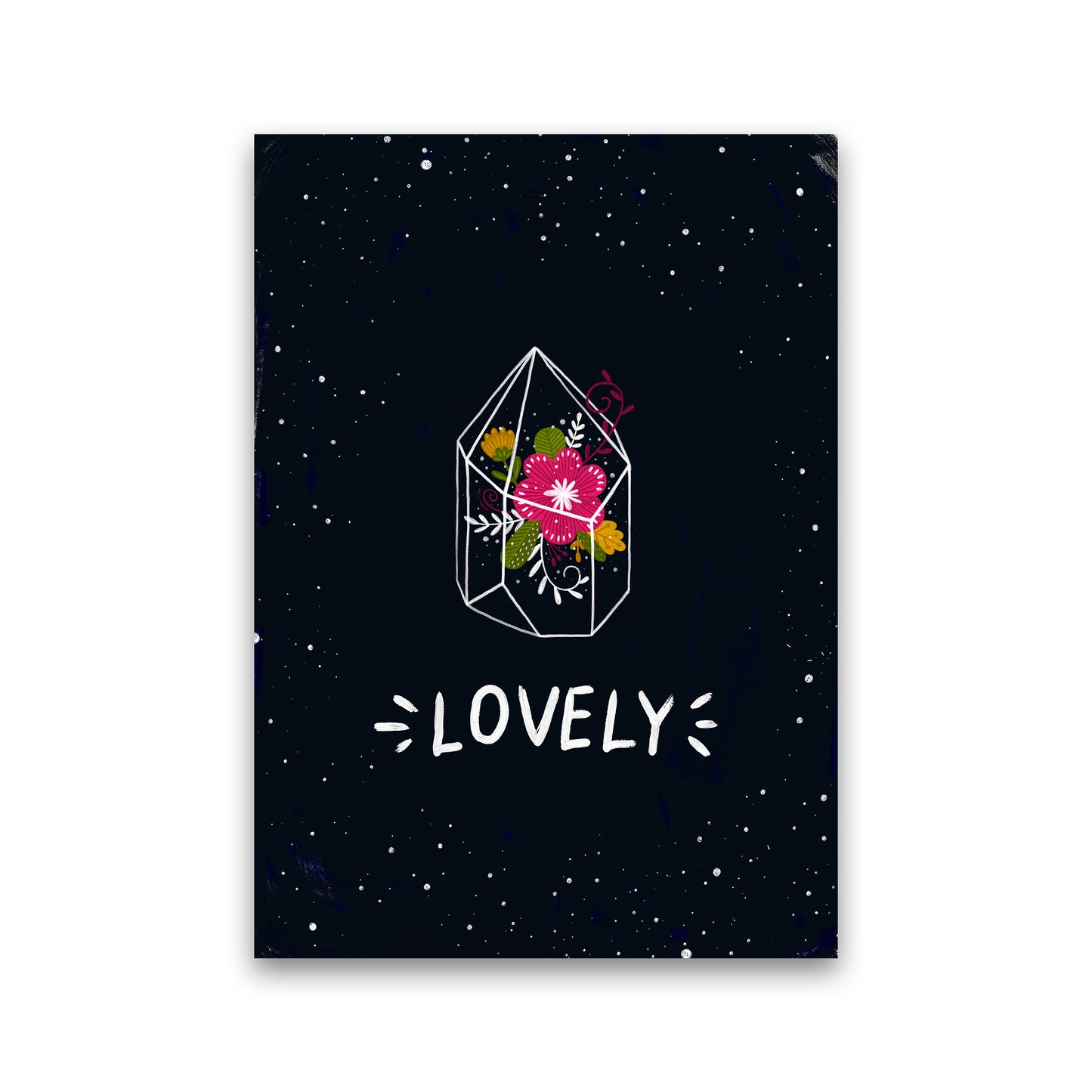 Lovely Night Sky Art Print by Pixy Paper Print Only
