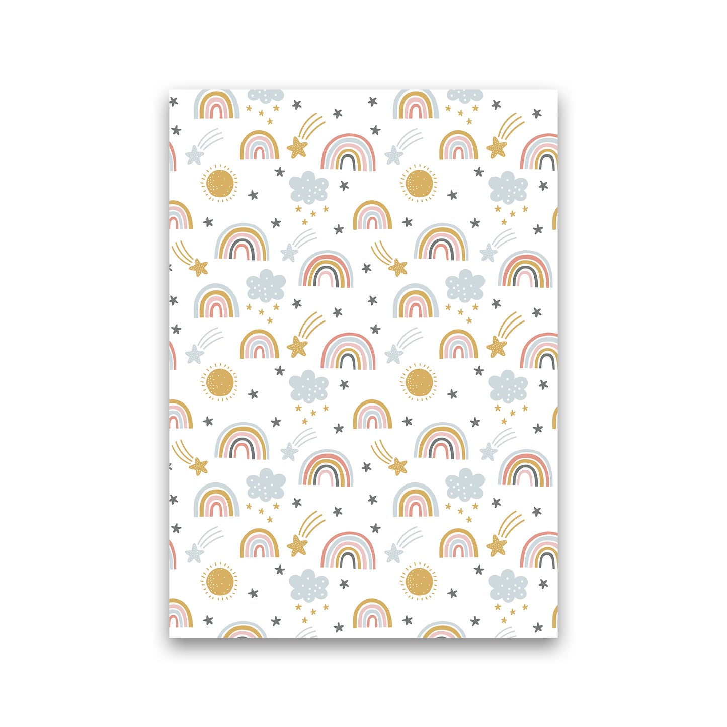 Rainbow Pattern Art Print by Pixy Paper Print Only