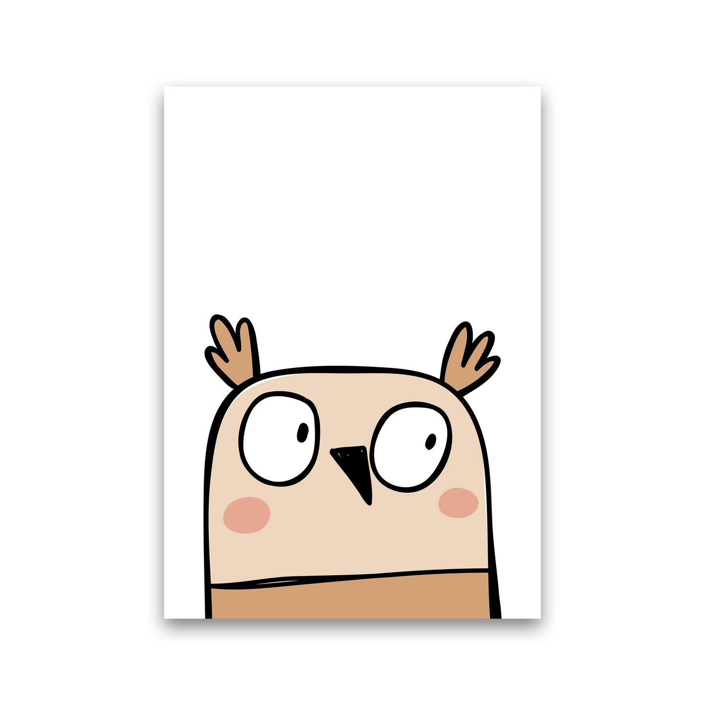 Owl Art Print by Pixy Paper Print Only