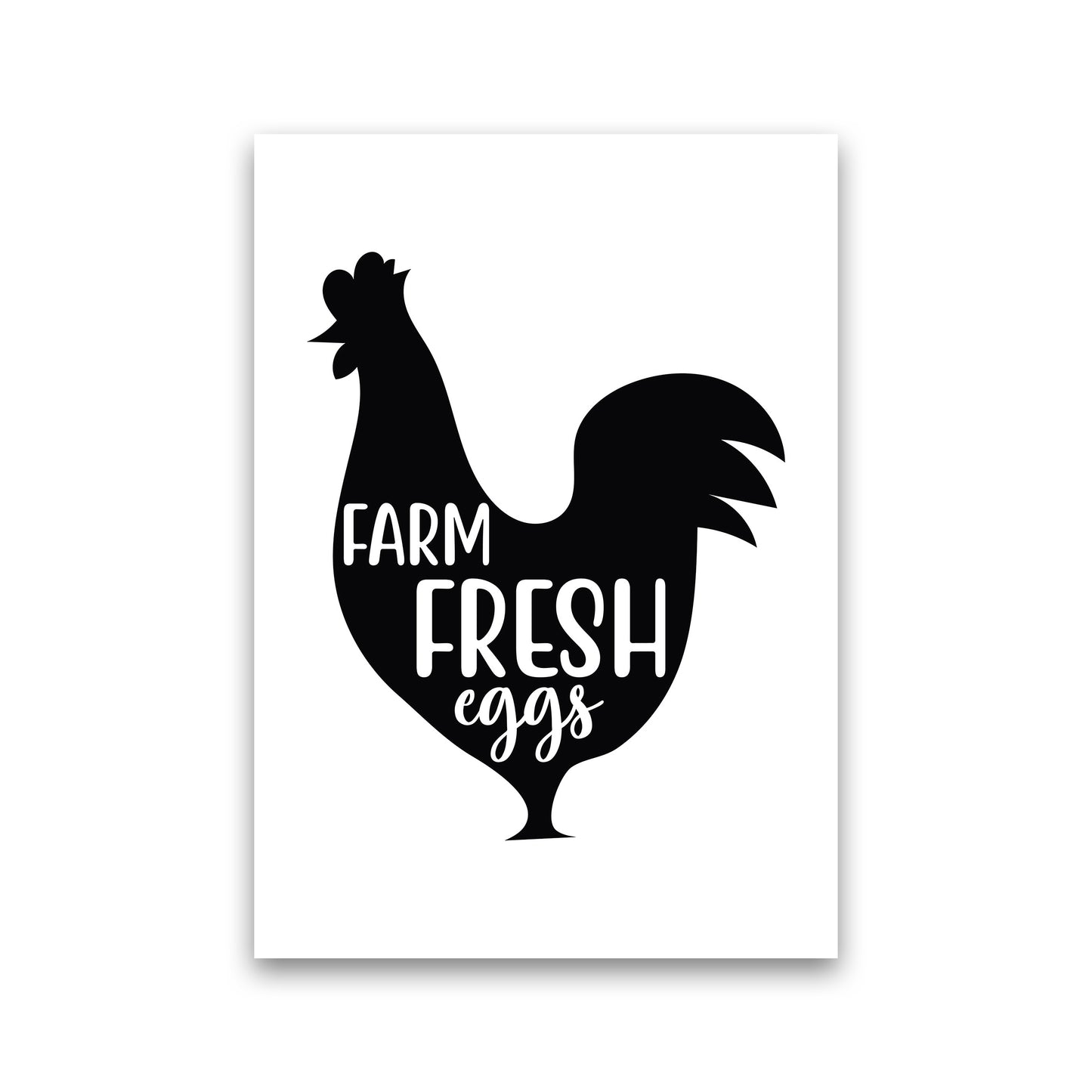 Farm Fresh Eggs Art Print by Pixy Paper Print Only