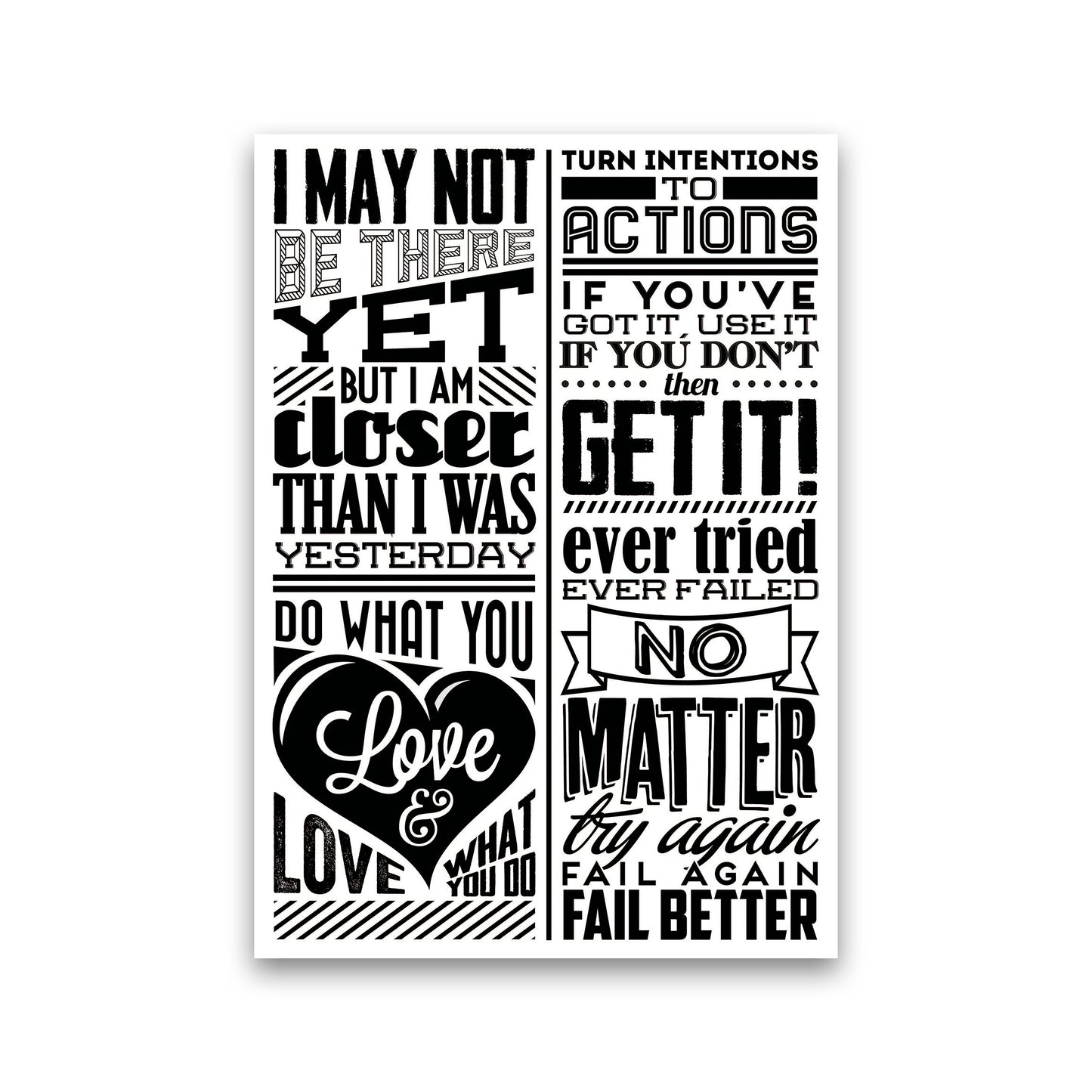 I May Not Be There Yet Vintage Art Print by Pixy Paper Print Only