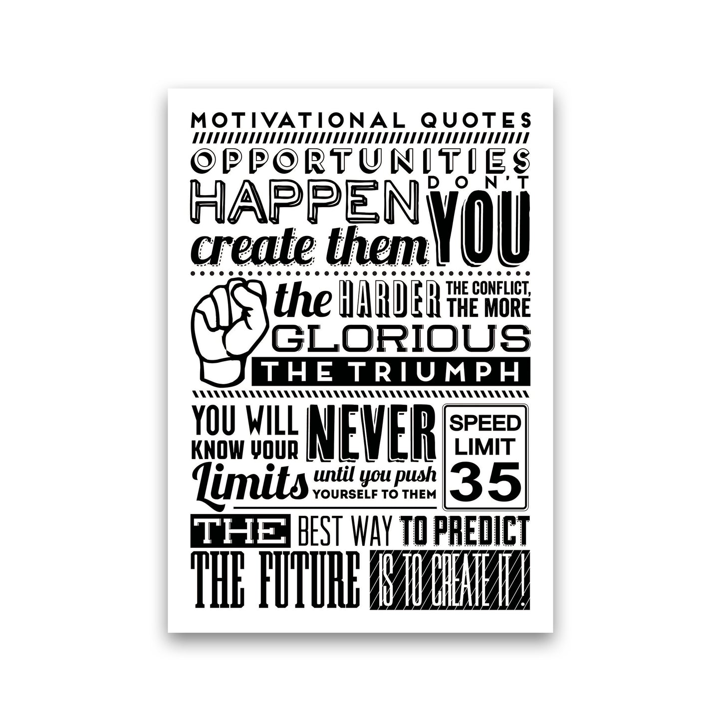 Opportunities Happen Vintage Art Print by Pixy Paper Print Only