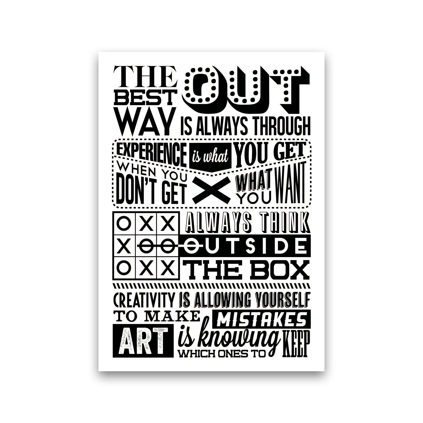 The Best Way Out Vintage Art Print by Pixy Paper Print Only
