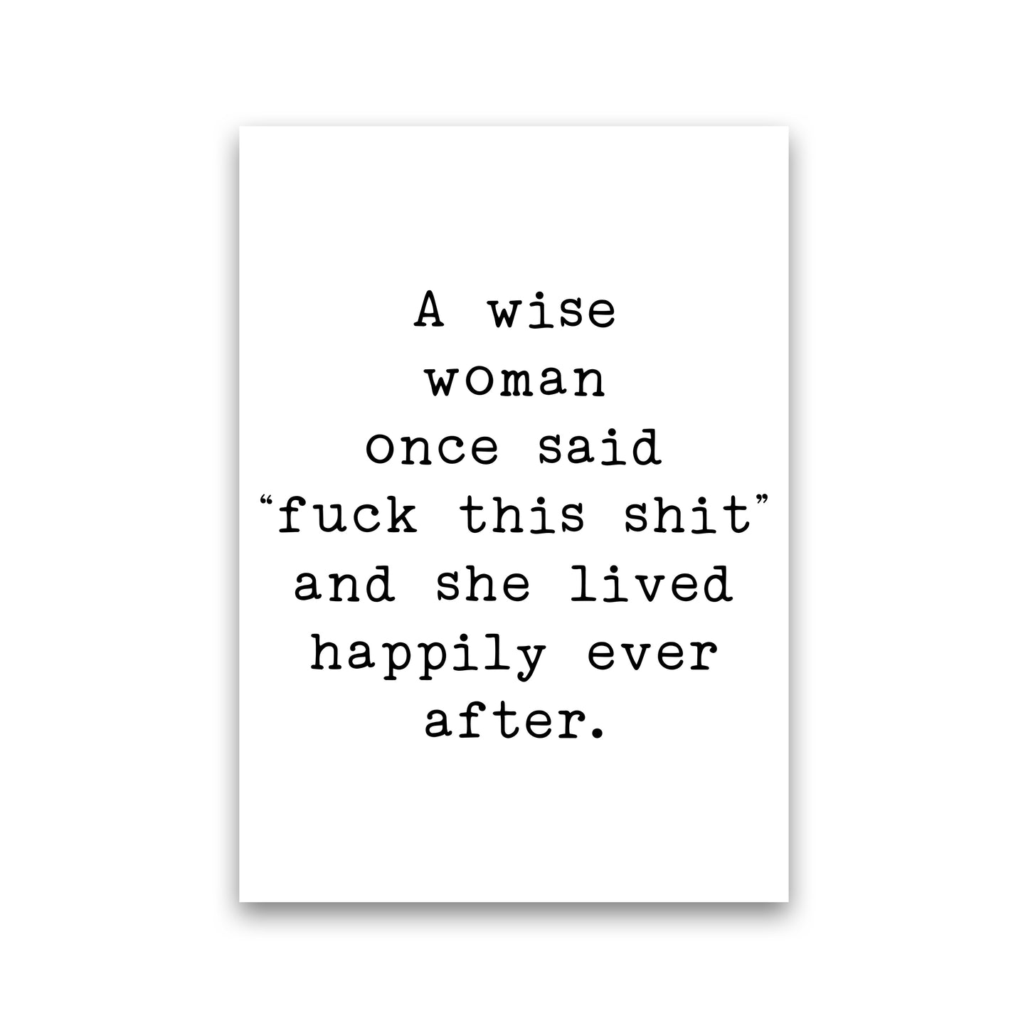 A Wise Woman Art Print by Pixy Paper Print Only