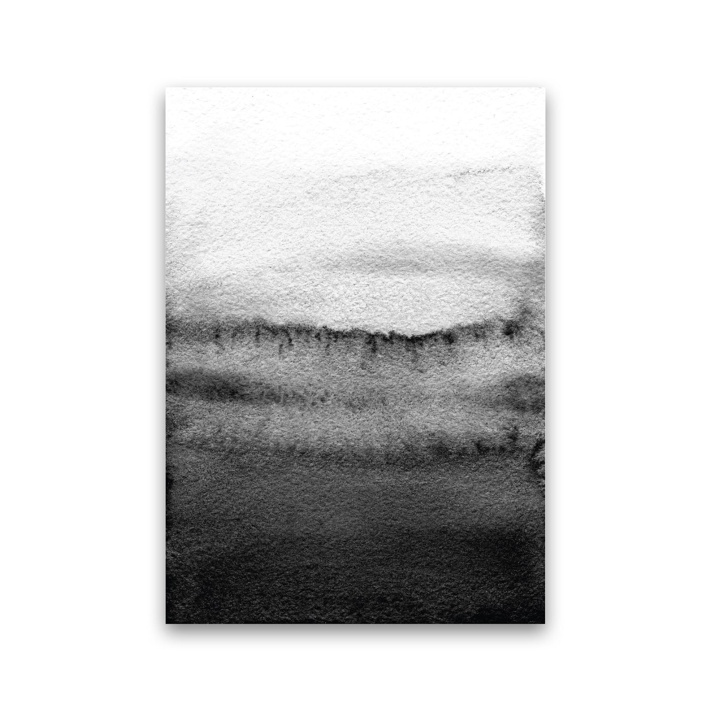 Majestic Monochrome Watercolour 18 Art Print by Pixy Paper Print Only
