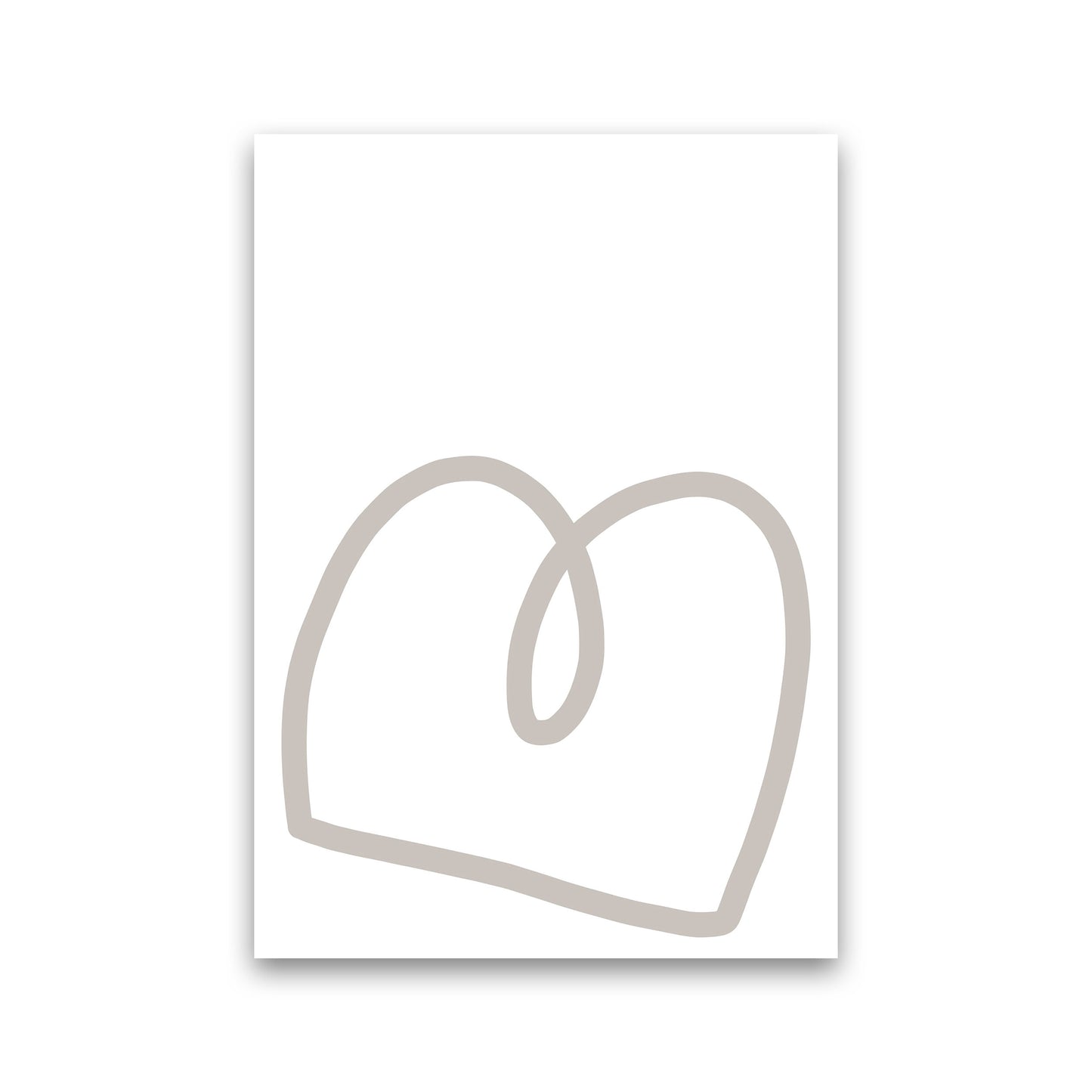 Inspired Stone Line Art Art Print by Pixy Paper Print Only