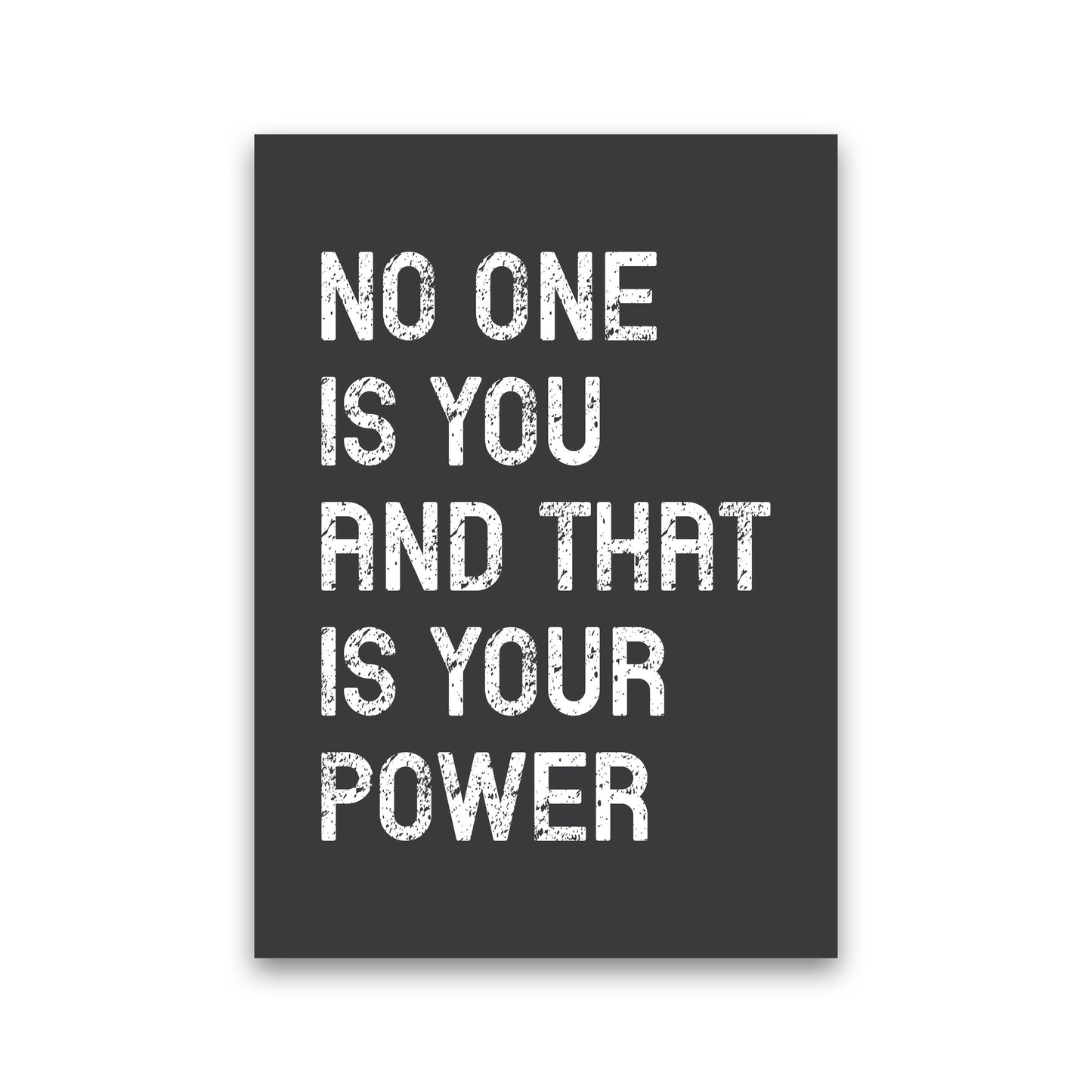 No One Is You Art Print by Pixy Paper Print Only